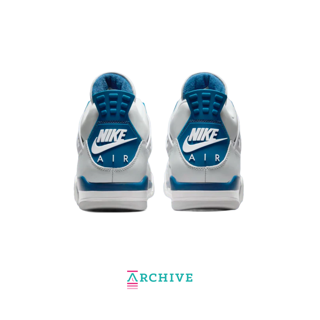 Air Jordan 4 OG Military Blue GS with white leather upper and blue accents