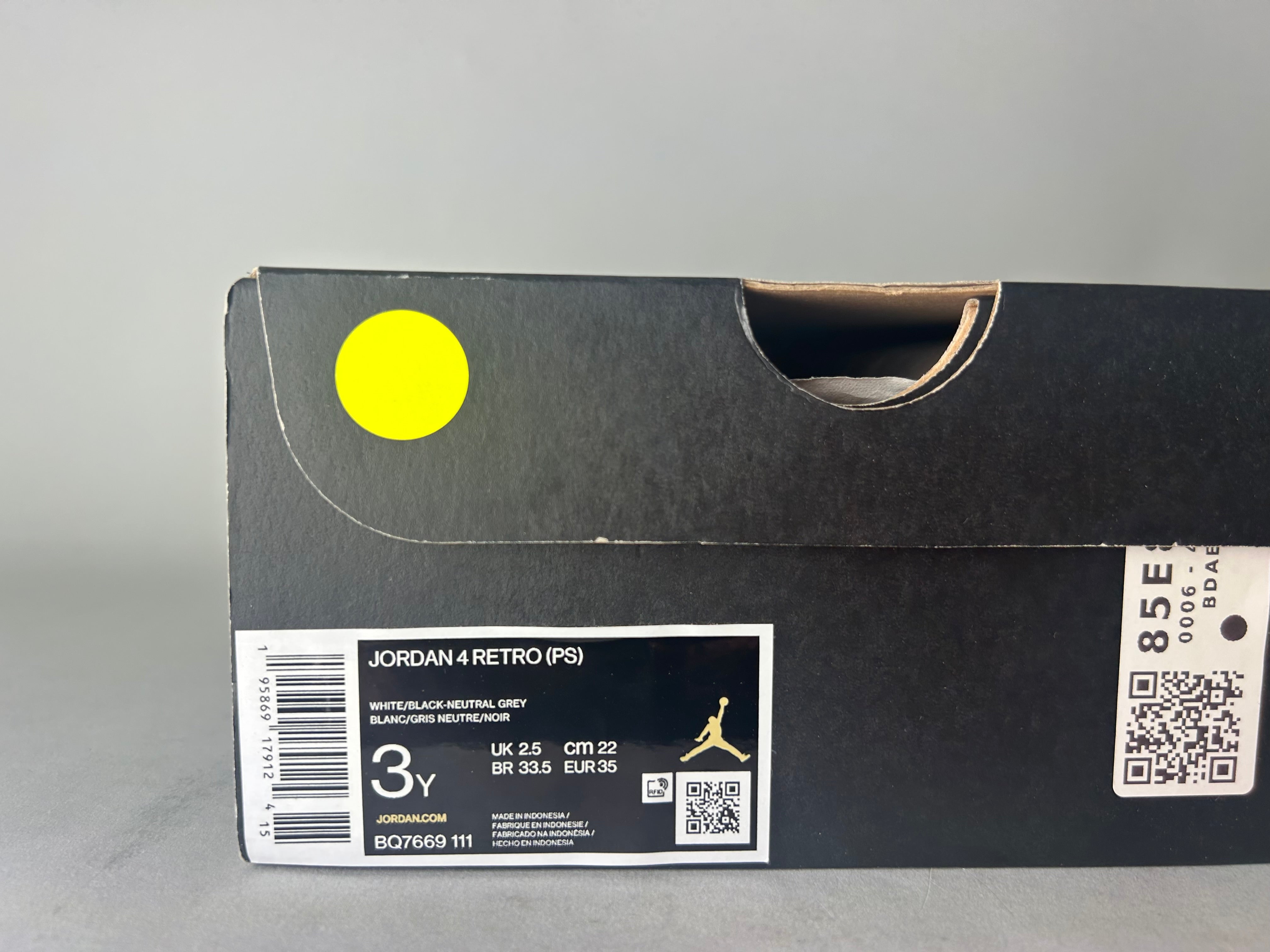 Air Jordan 4 Retro PS 'Military Black' - Size 35 (ARCHIVE)