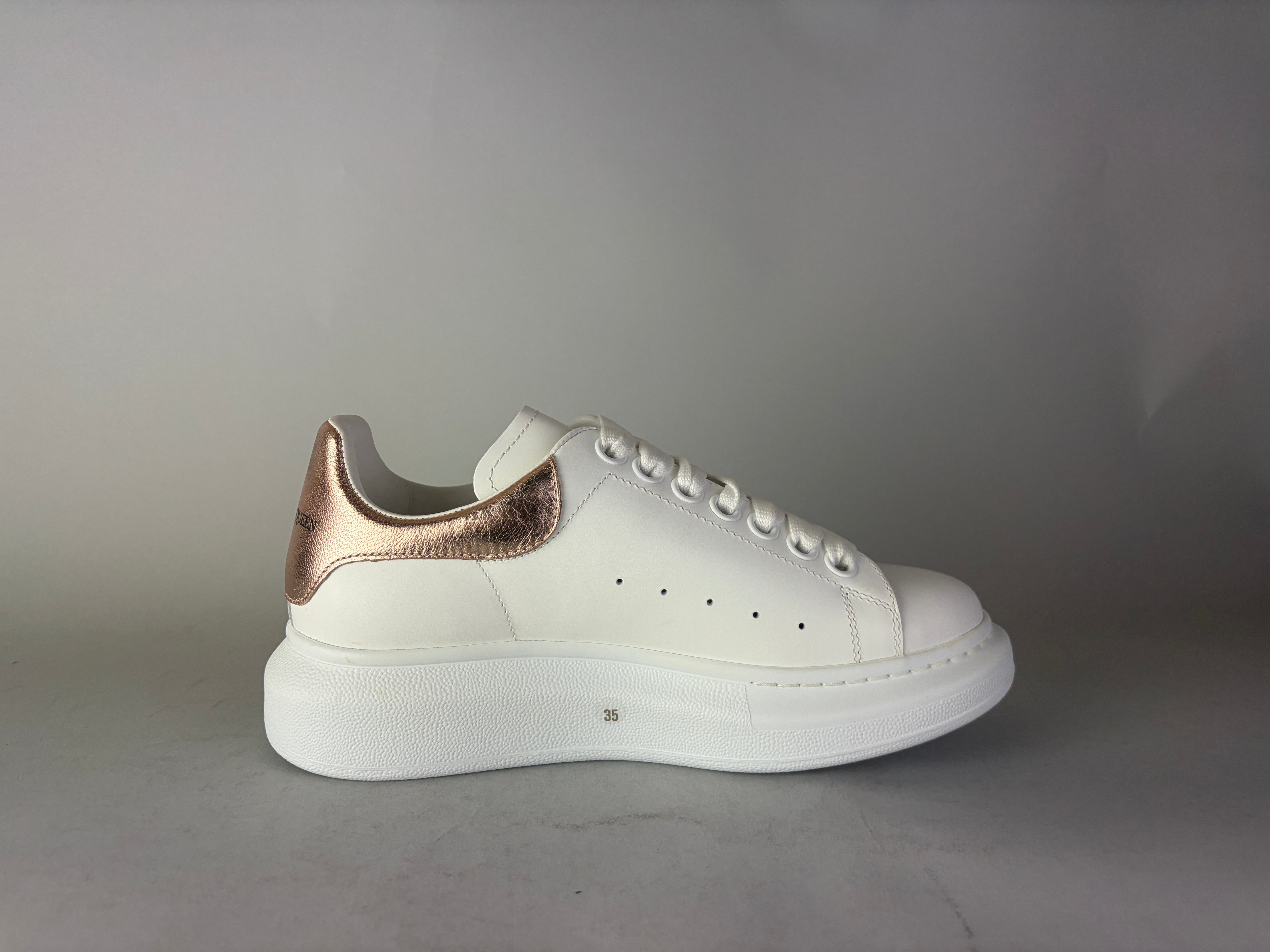 Alexander McQueen Oversized Sneaker 'White Bronze' - Size 35 (ARCHIVE)