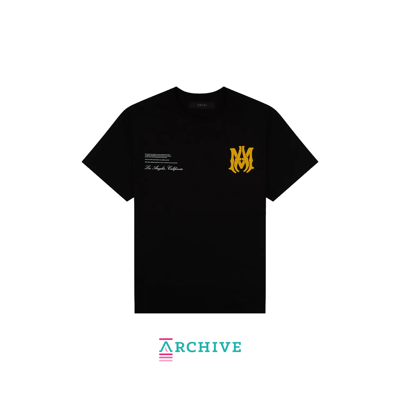 Amiri Military Specs Stencil Tee 'Black' - Size M (ARCHIVE)