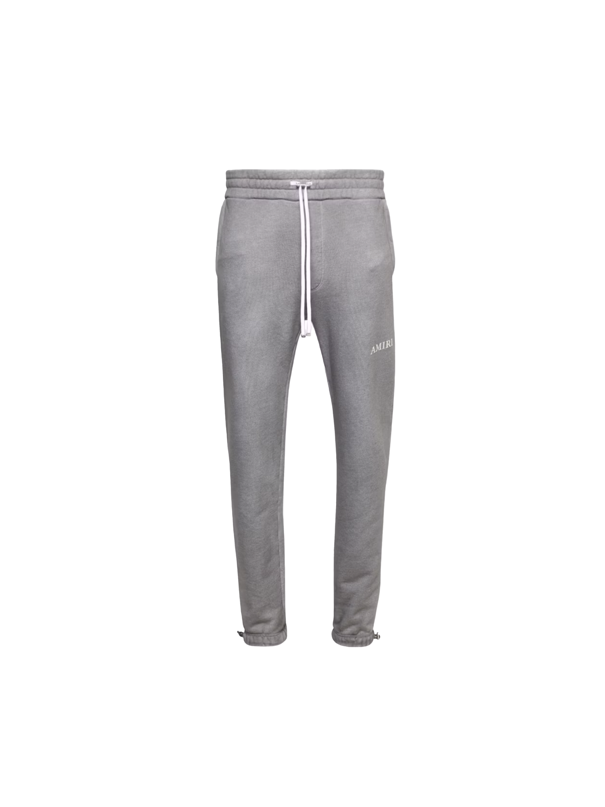 Amiri Aged Puff Logo Sweatpants 'Grey'-9642075652426-The Attic