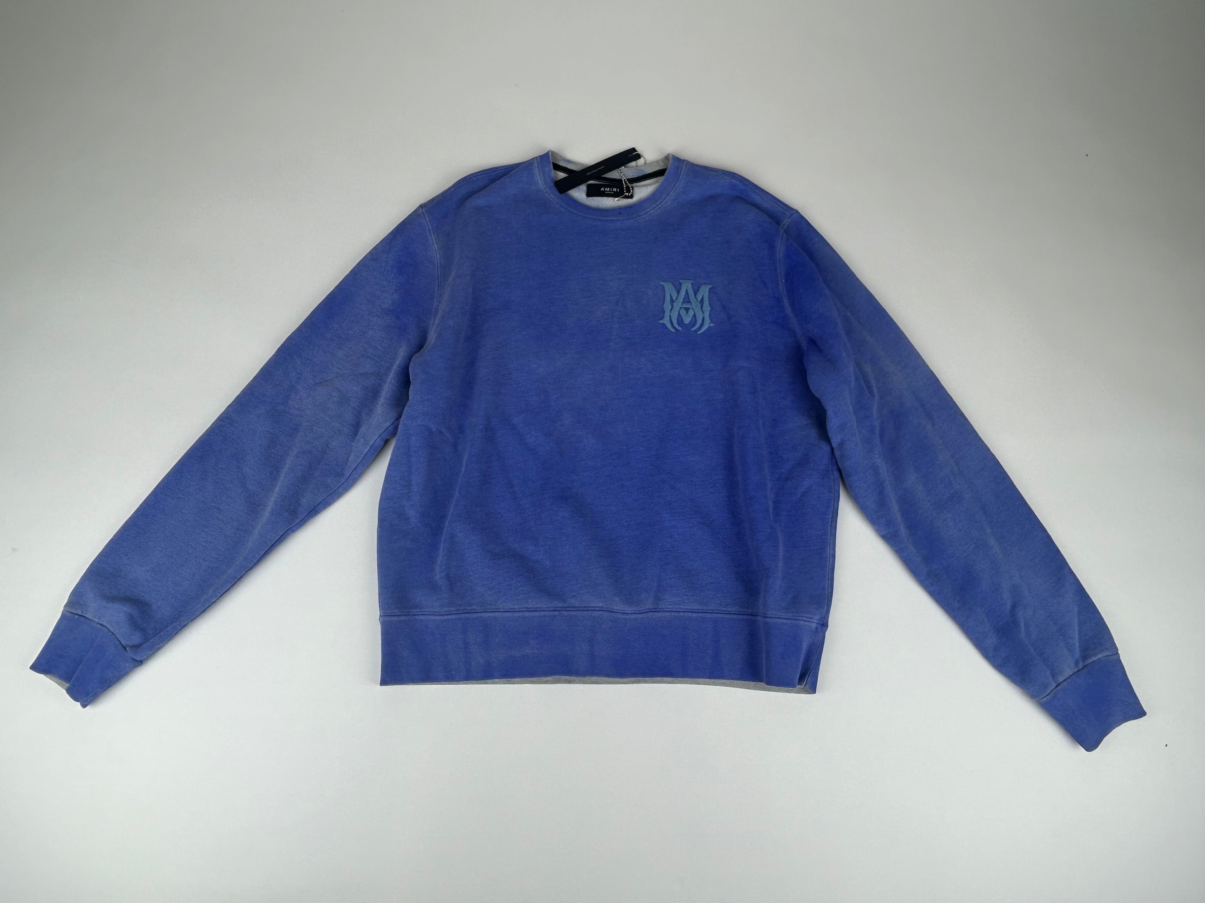 Amiri Tonal Crew 'Blue' - Size M (ARCHIVE)