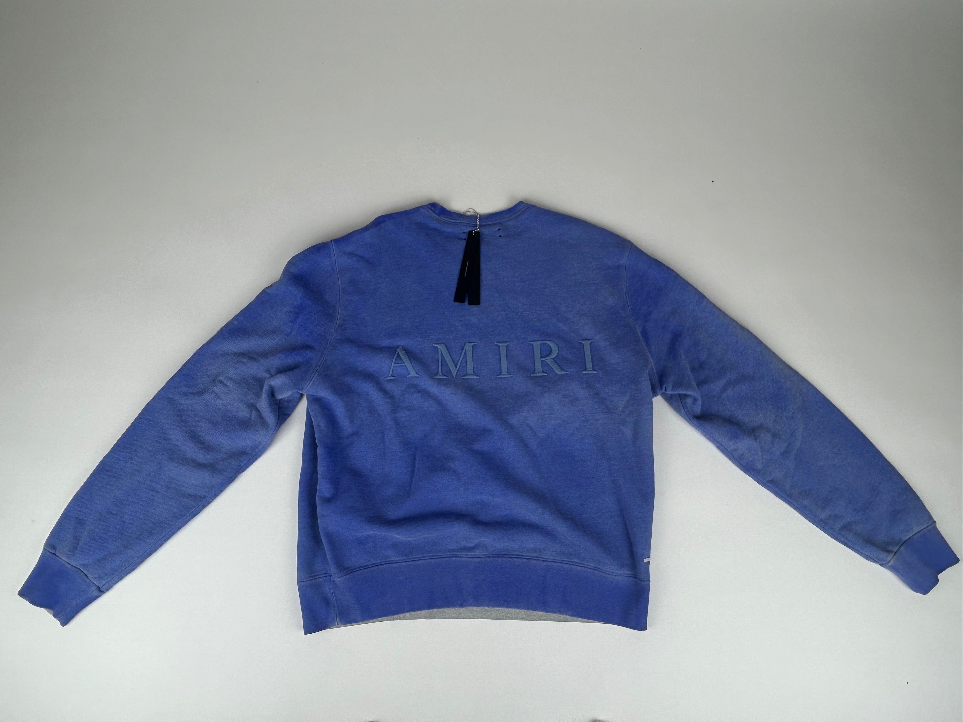 Amiri Tonal Crew 'Blue' - Size M (ARCHIVE)