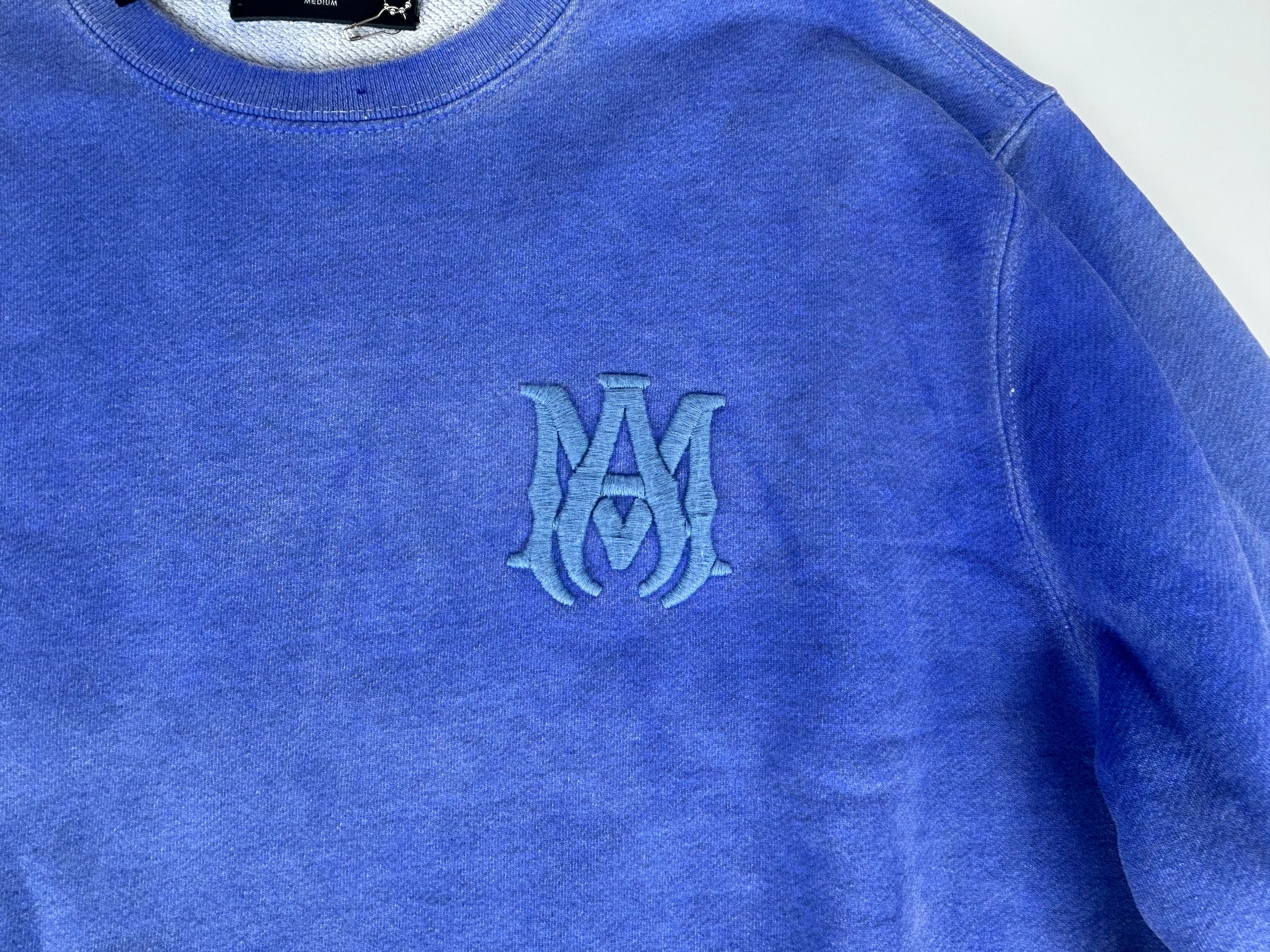 Amiri Tonal Crew 'Blue' - Size M (ARCHIVE)