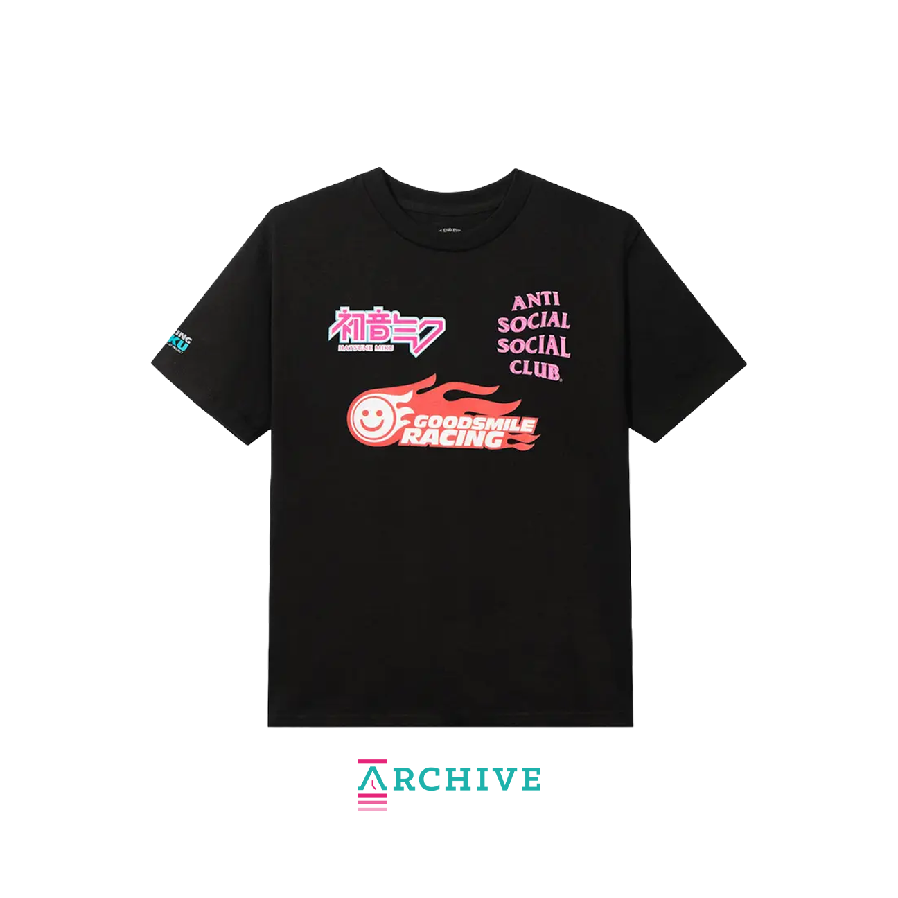 Anti Social Social Club x Good Smile Racing Logo T-shirt - Size S (ARCHIVE)