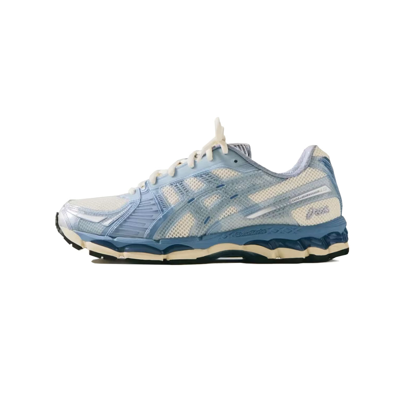 ASICS Gel Kayano 12.1 Kith Voyage sneaker with mesh upper neutral tones and GEL cushioning