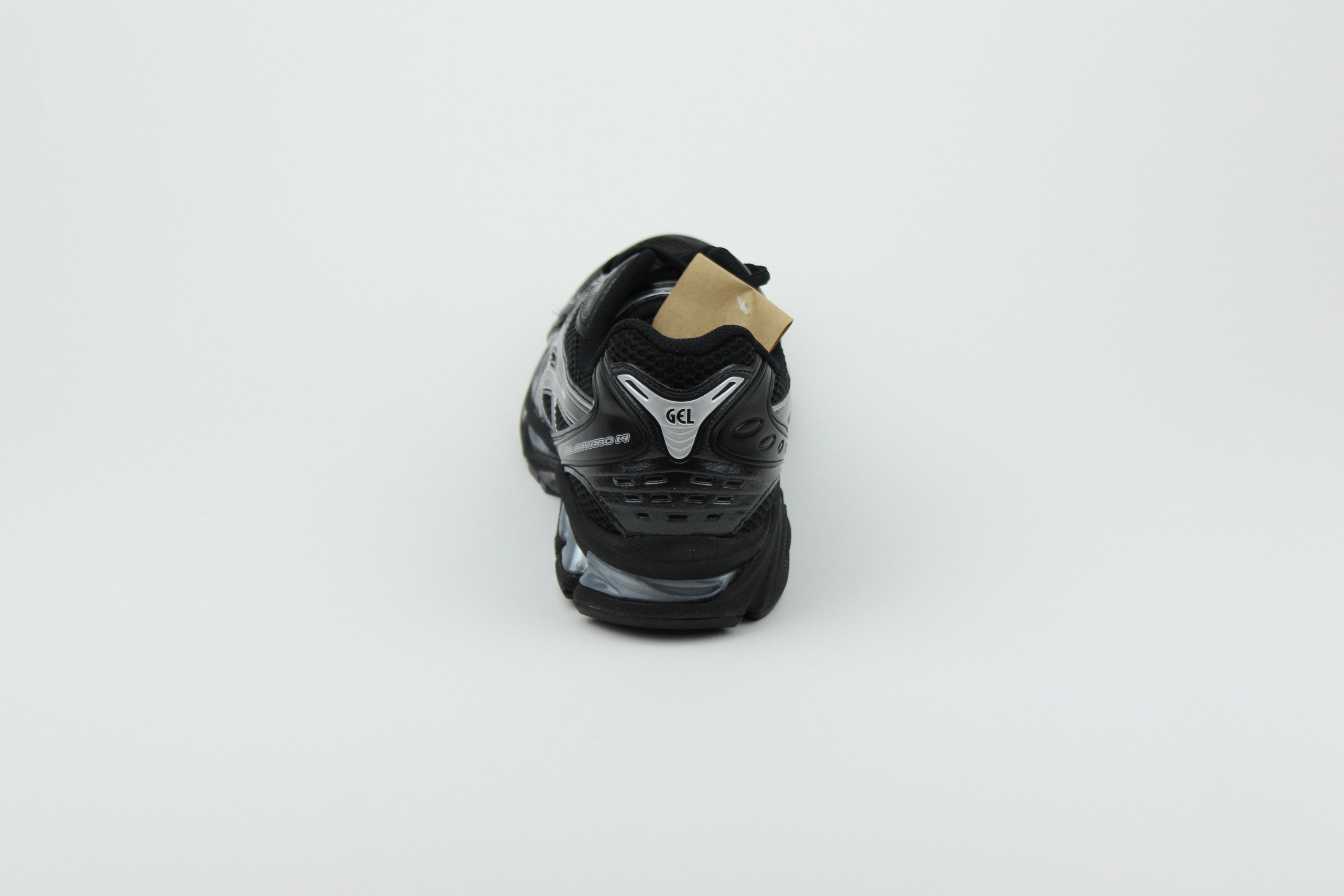 ASICS GEL-KAYANO 14 'Black Pure Silver' – high-performance running shoes with a sleek black and silver design, GEL cushioning for maximum comfort, and durable construction, ideal for athletes and casual wear.