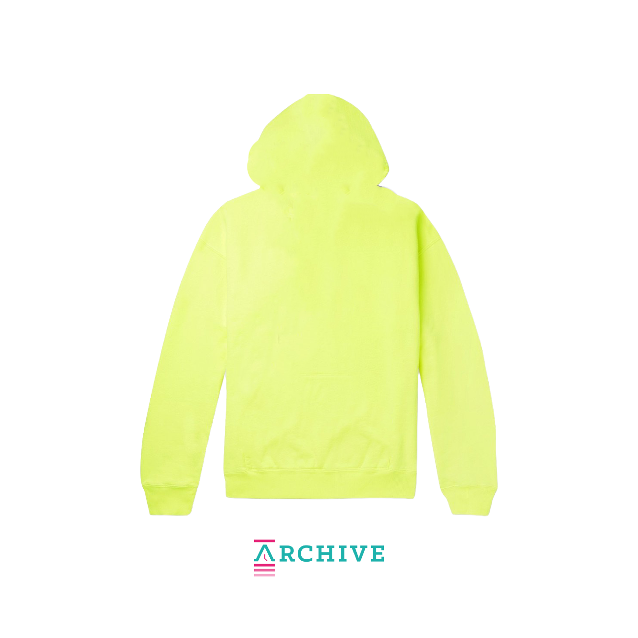 Balenciaga Neon Yellow Cotton Logo Printed Oversized Hoodie - Size XS (ARCHIVE)