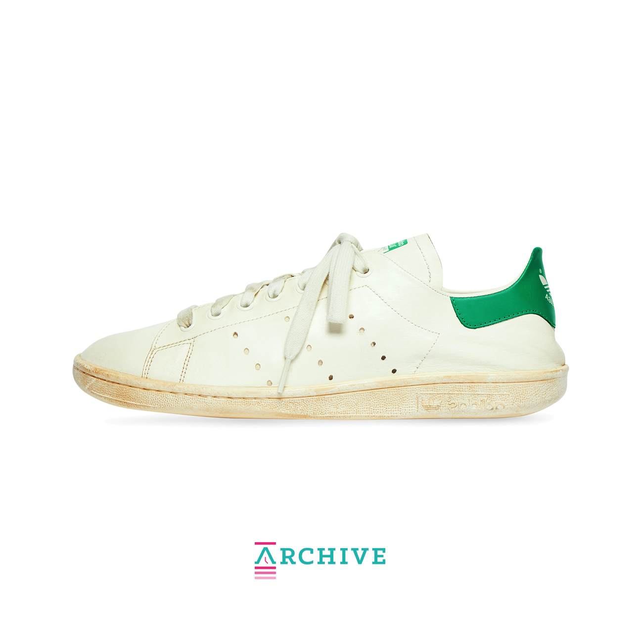 Balenciaga x Adidas Stan Smith 'Worn-Out Off White Green' - Size 46 (ARCHIVE)