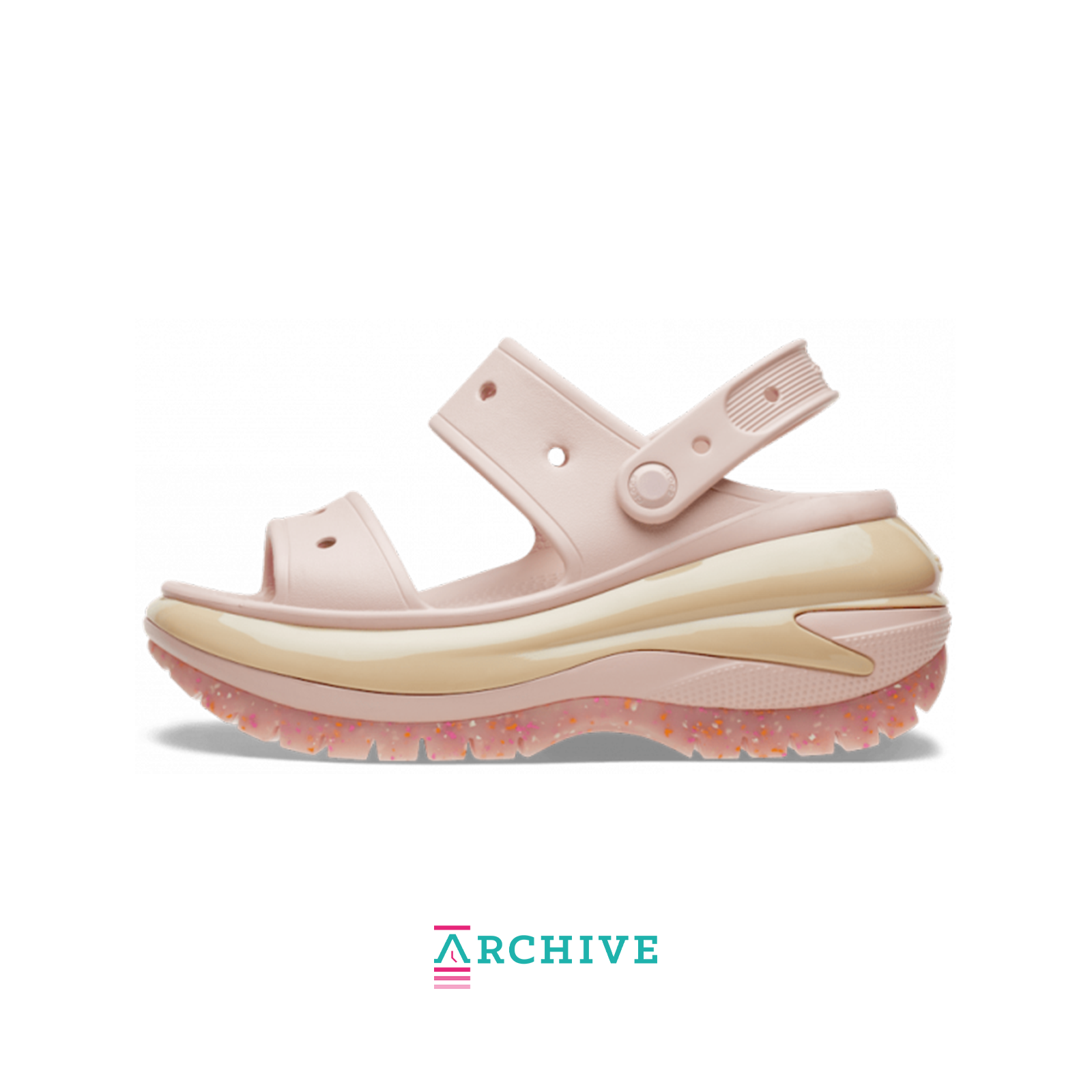 Crocs Unisex Mega Crush Sandals 'Pink' - Size 42-43 (ARCHIVE)