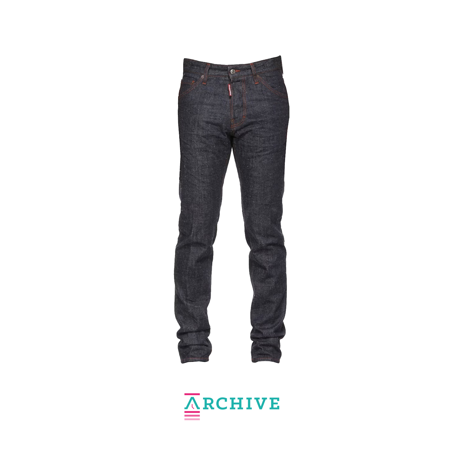 Dsquared2 Cool Guy Back Logo Extra Slim Jeans 'Blue/Orange' - Size 46 (ARCHIVE)-8771943891274-The Attic