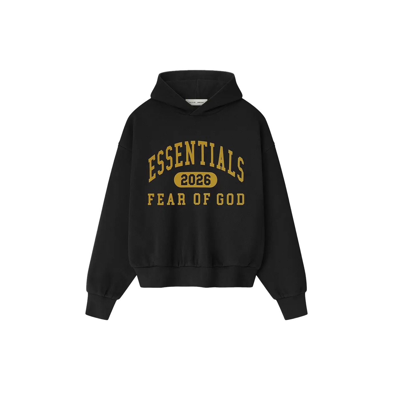 Fear of God Essentials Classic Fleece Hoodie 'Vintage Black'