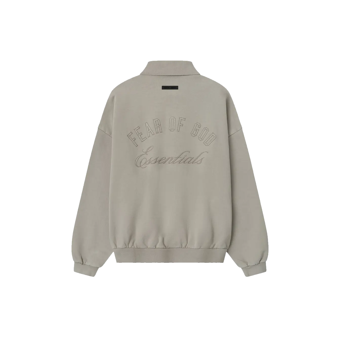 Fear of God Essentials Classic Polo Sweatshirt 'Smoke Grey'