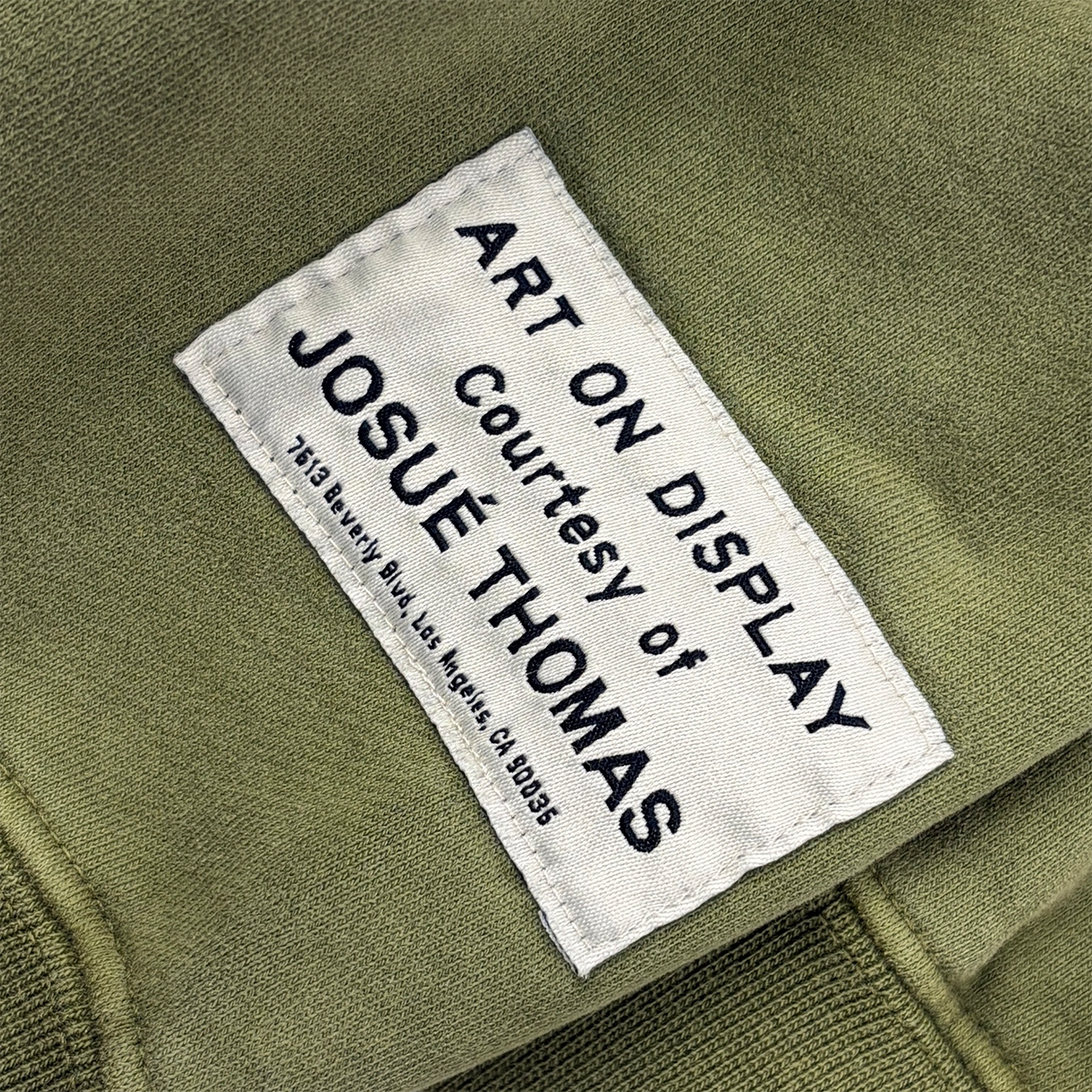 Gallery Dept. 90's Logo Zip Up Hoodie 'Olive'
