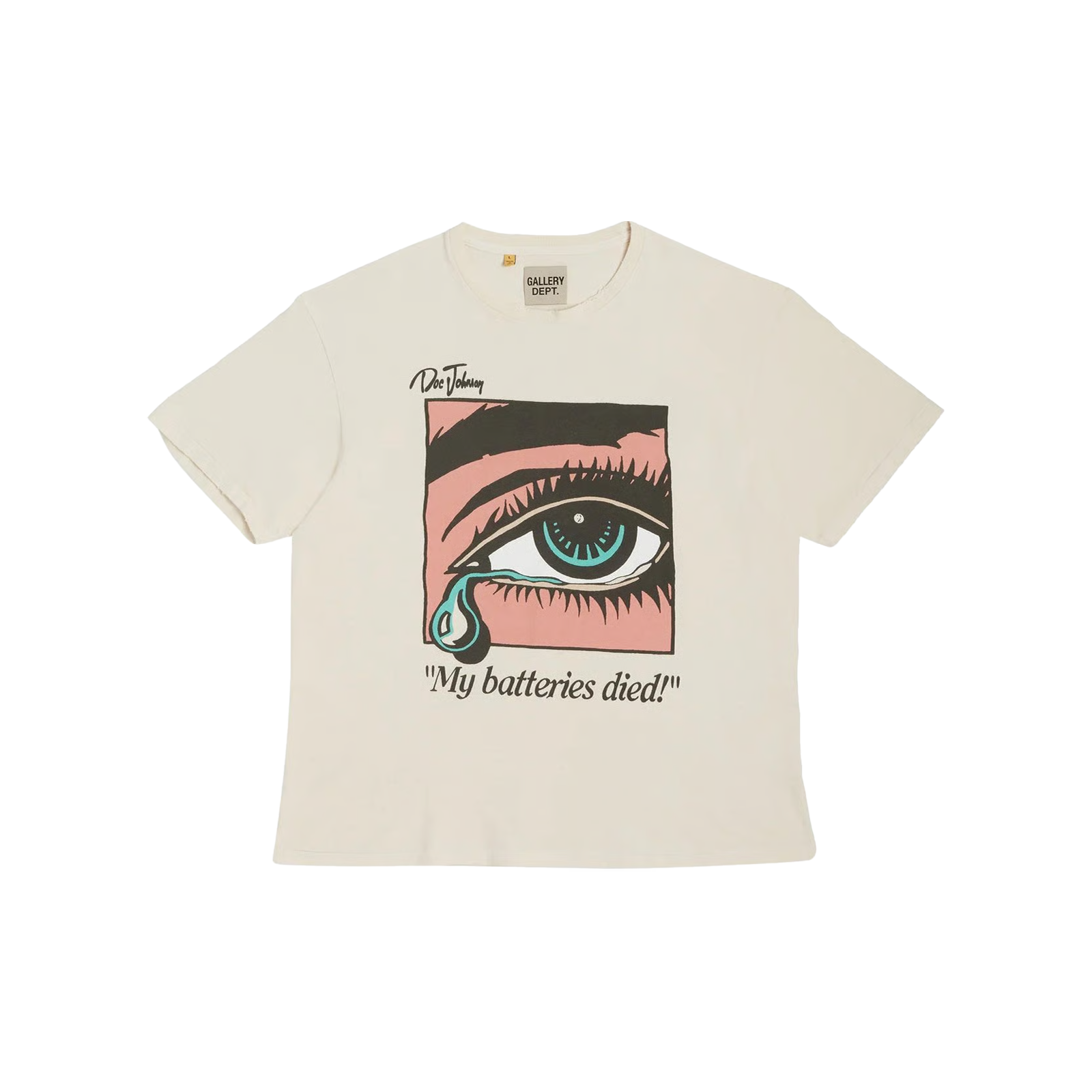 Gallery Dept. Dead Batteries T-shirt 'Antique White'