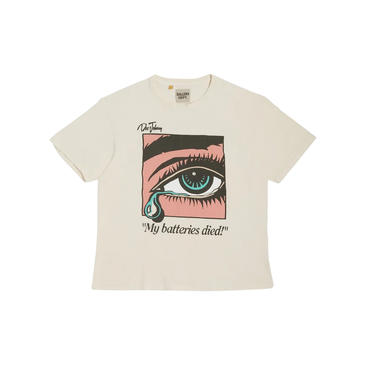 Gallery Dept. Dead Batteries T-Shirt 'Antique White' | The Attic