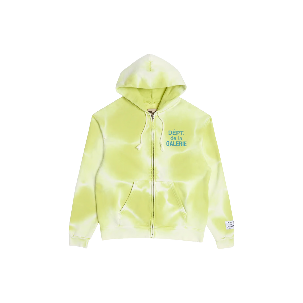 Gallery Dept. Zip Up Hoodie 'Lime' | The Attic