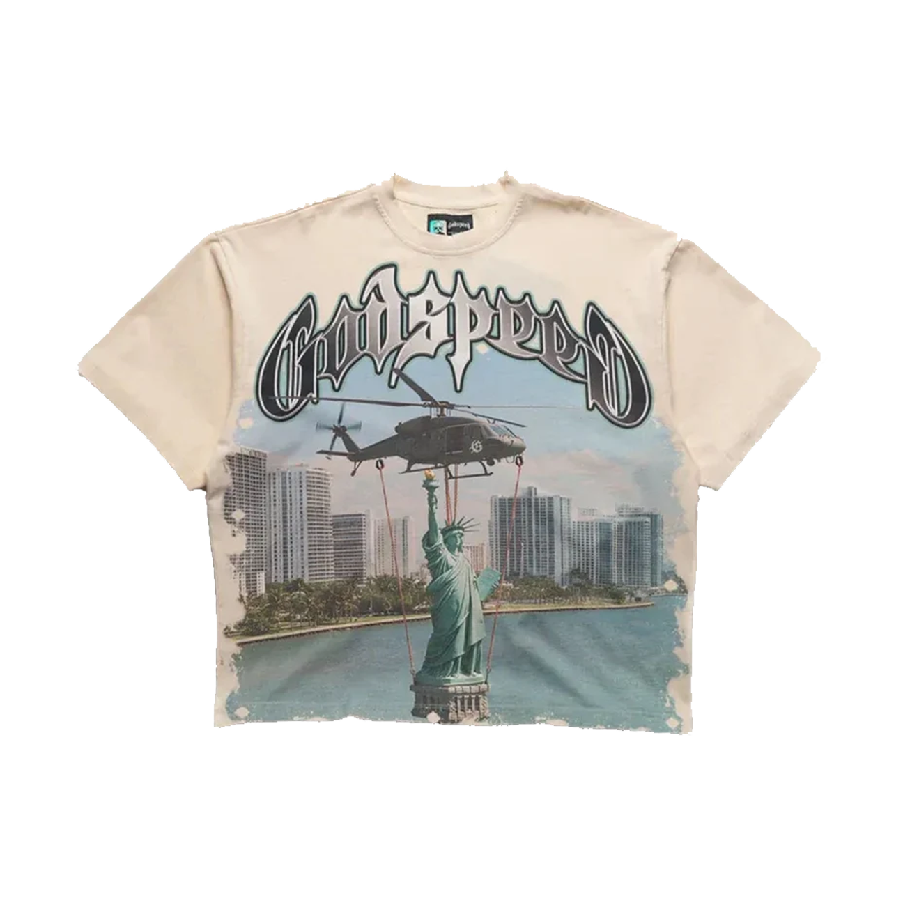 Godspeed JFK to MIA T-Shirt 'White'