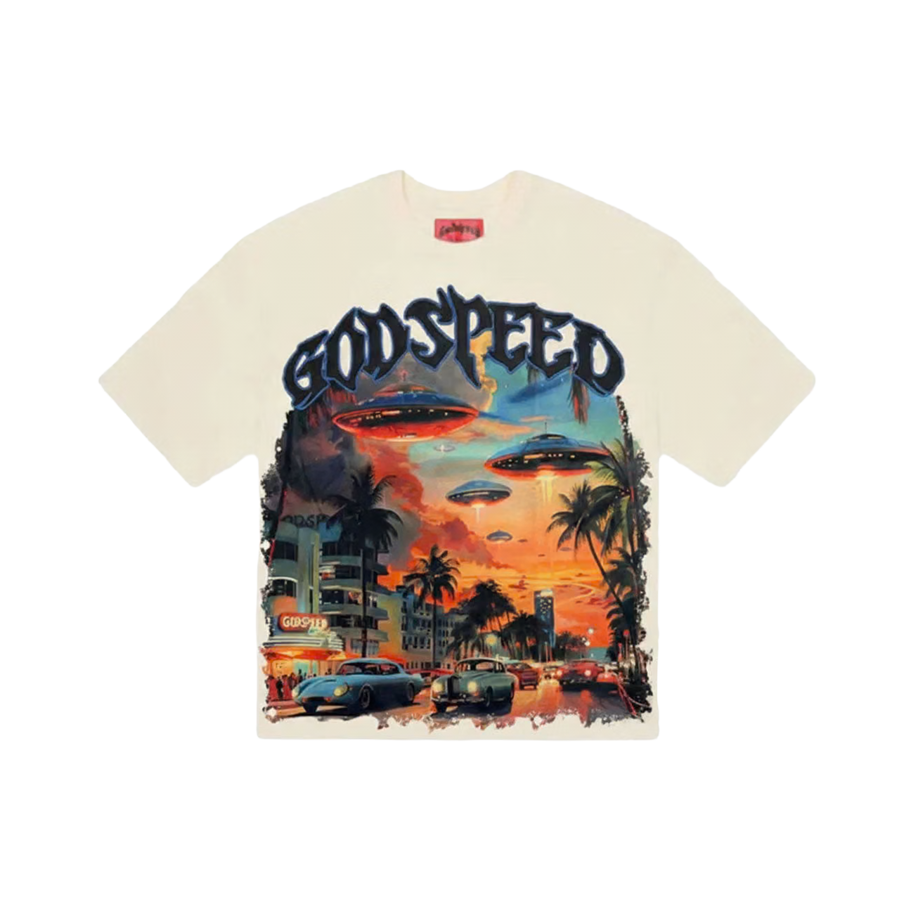 Godspeed Miami UFO T-Shirt 'Cream'