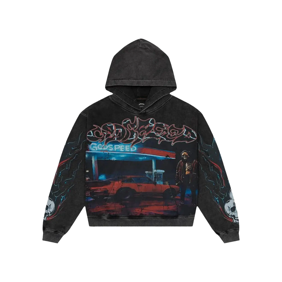 Godspeed Pitstop Hoodie 'Black Wash'