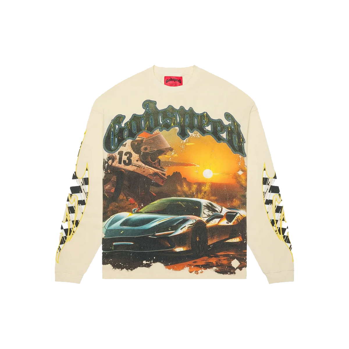 Godspeed Sunset Drift Long-Sleeve T-Shirt 'Bone'