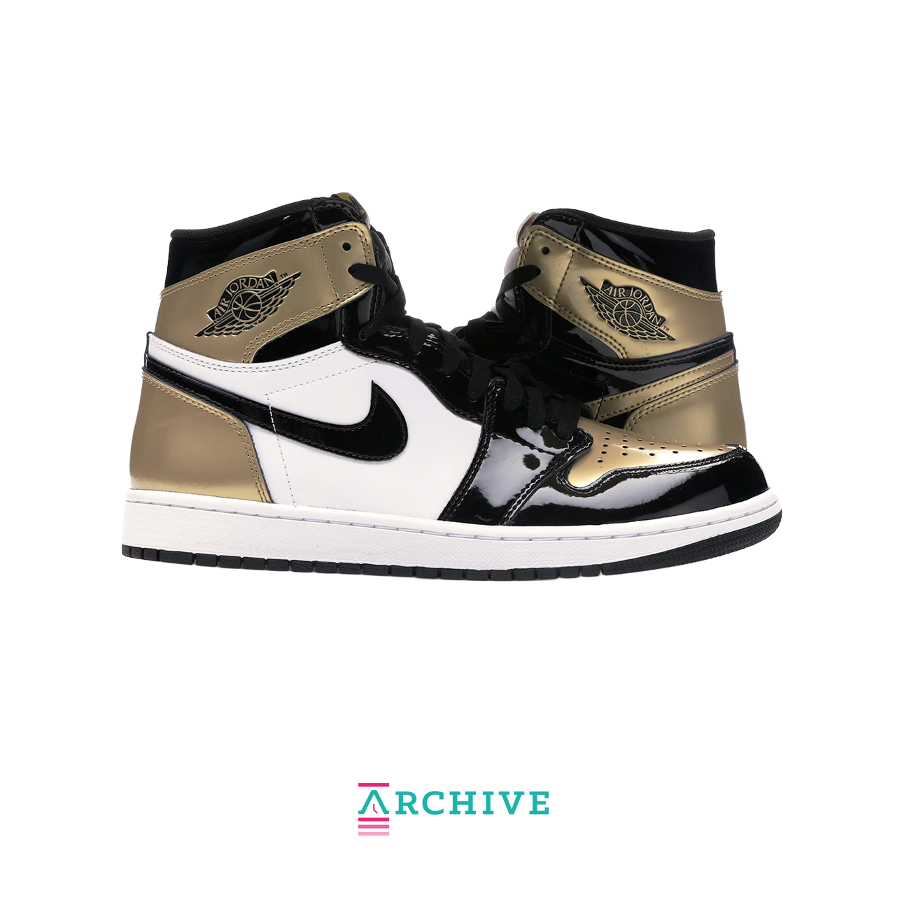 Air Jordan 1 High OG NRG Gold Top 3 'Black Gold' - Size 46 (ARCHIVE)