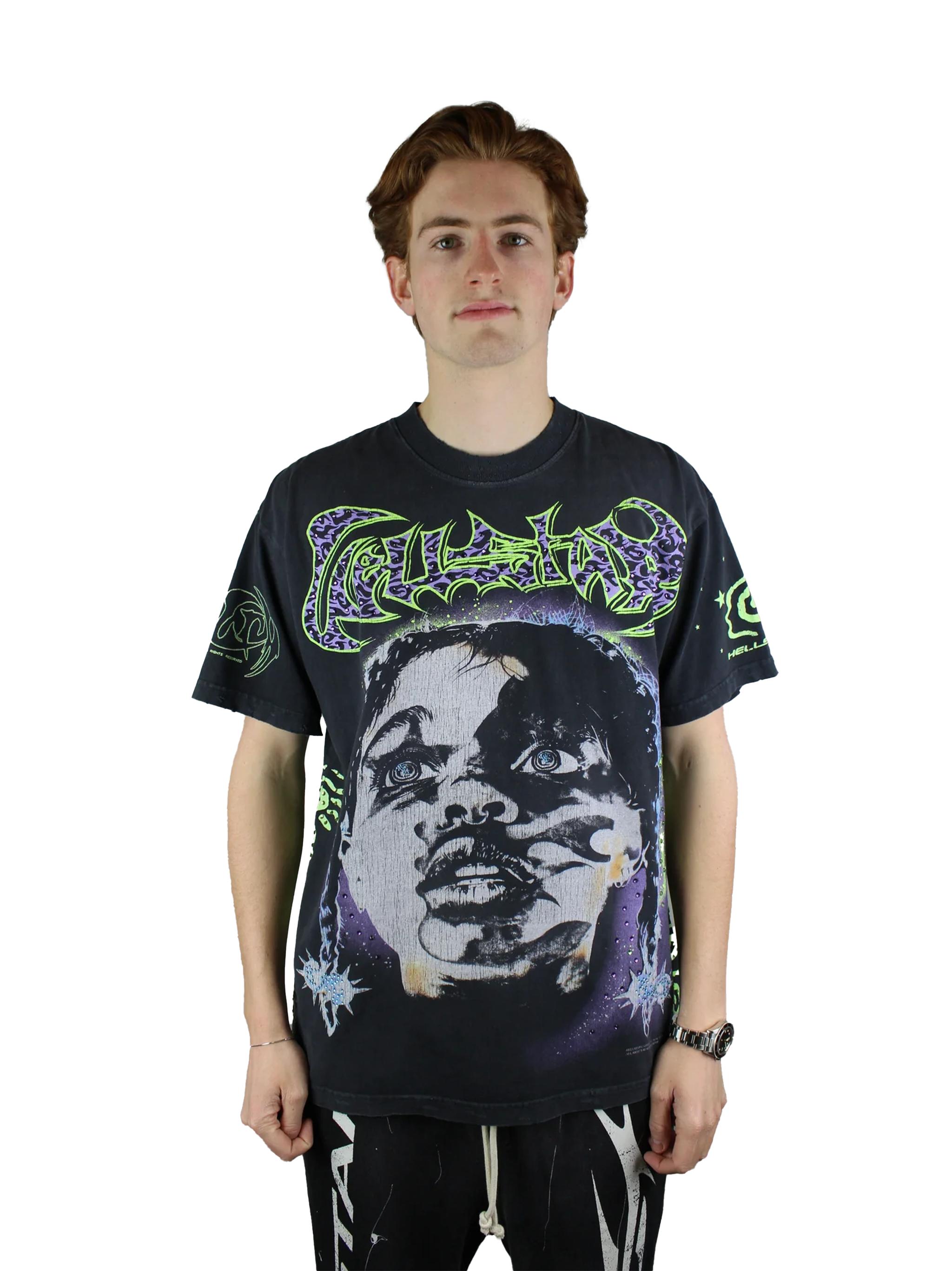 Hellstar Amen T-shirt 'Black'-9994032808266-The Attic