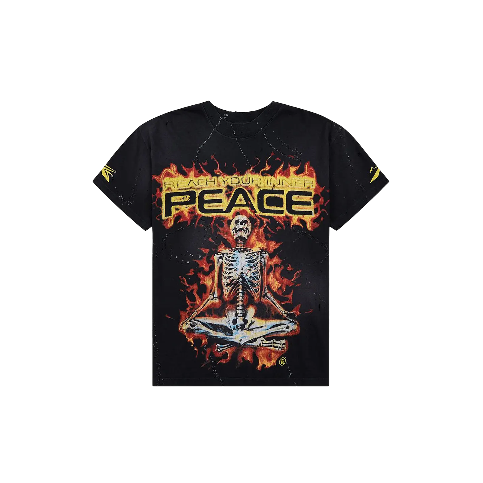 Hellstar Inner Peace Skeleton T-shirt 'Black'