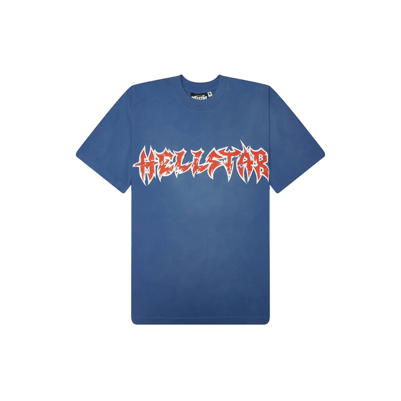 Hellstar Metal Logo Tee 'Blue'
