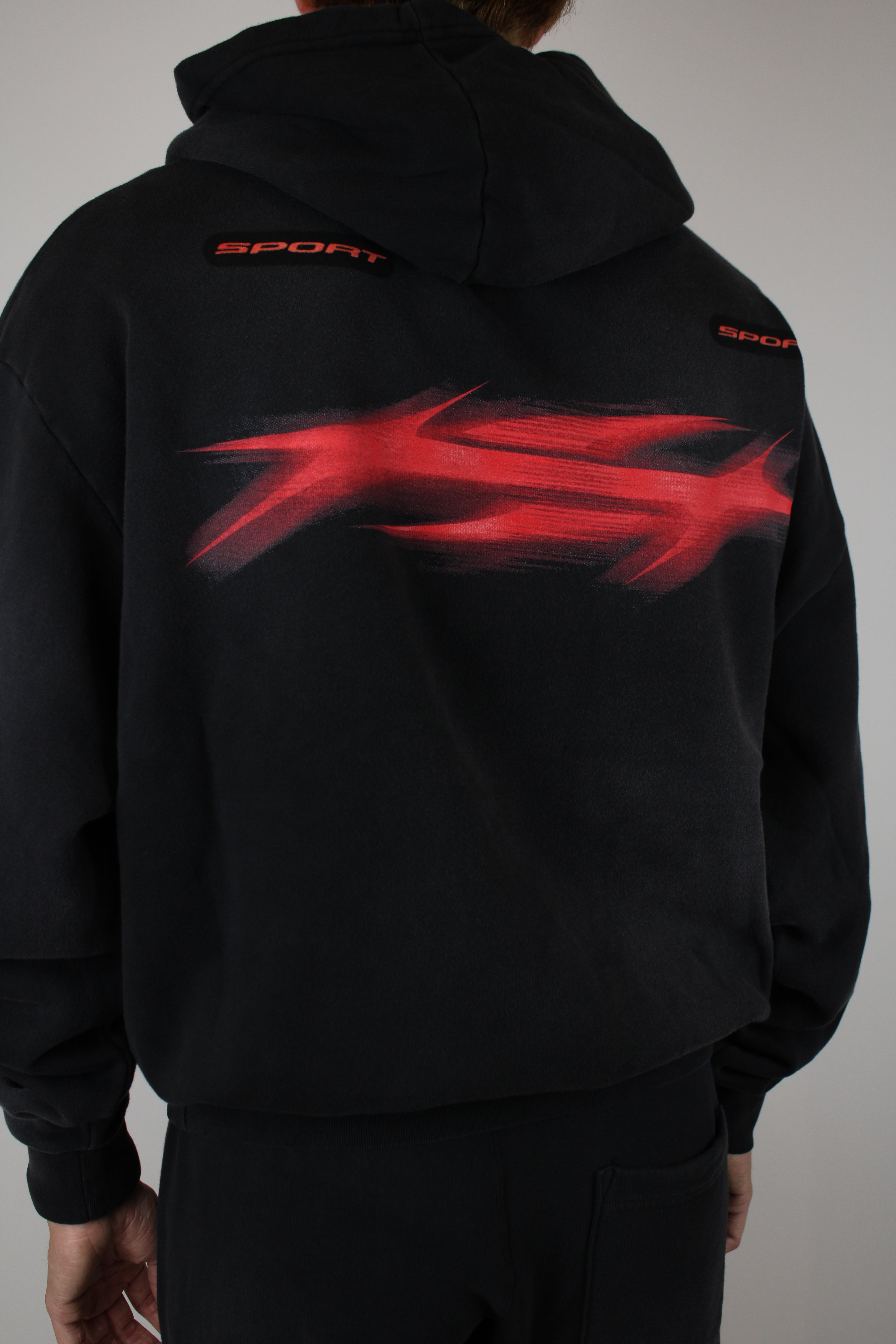 Hellstar Motion Blur Hoodie-10255854403914-The Attic