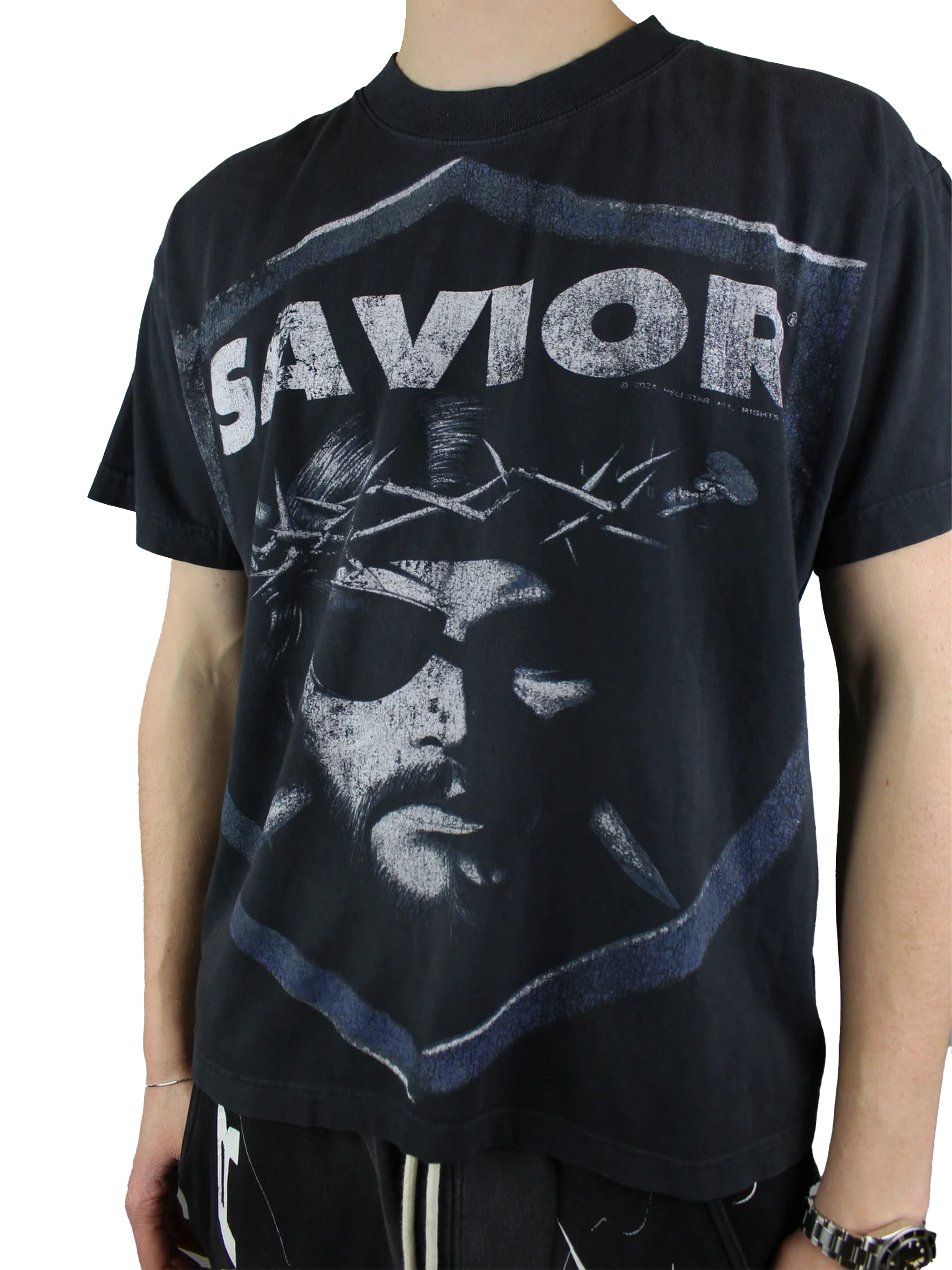 Hellstar Saviors T-shirt 'Black'-9994073702730-The Attic