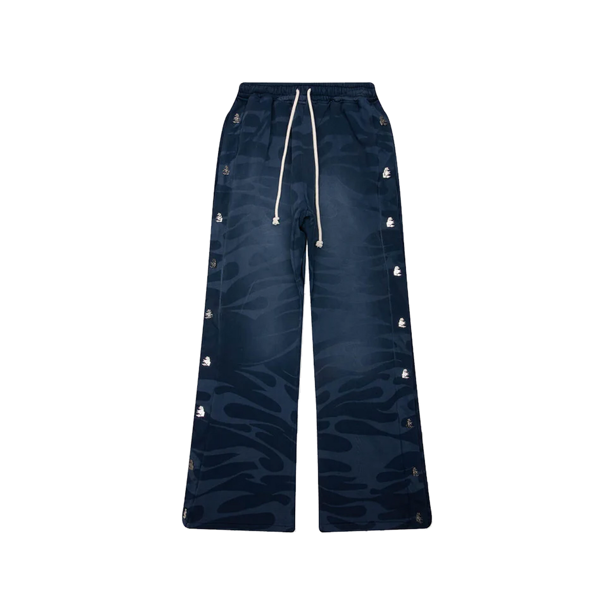 Hellstar SNAP Sweatpants W/ Flame 'Blue' | The Attic