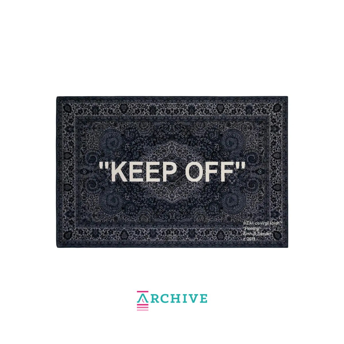 IKEA x Virgil Abloh ''KEEP OFF'' Rug 'Grey White' - (ARCHIVE
