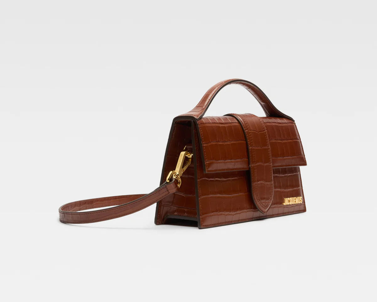 Jacquemus Le Grand Bambino 'Crocodile Brown'