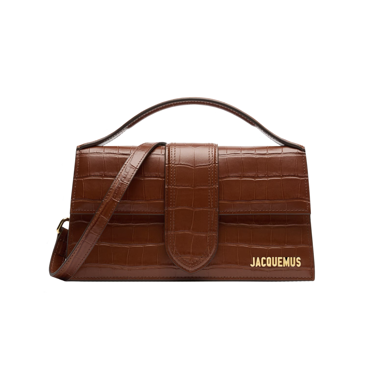 Jacquemus Le Grand Bambino 'Crocodile Brown'