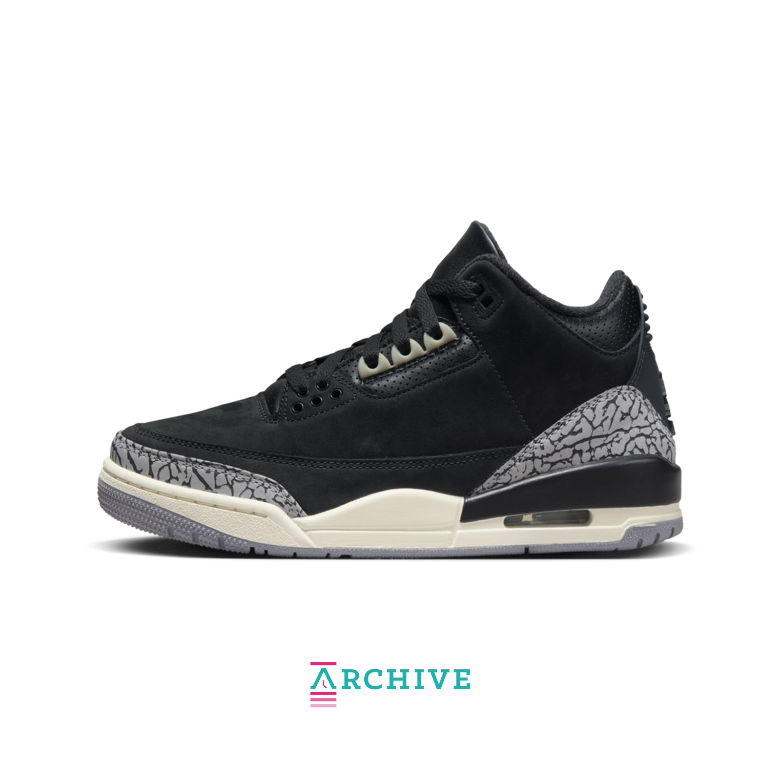 Jordan 3 Retro Off Noir (Women's) - Size 37.5 (ARCHIVE)-8767489212746-The Attic