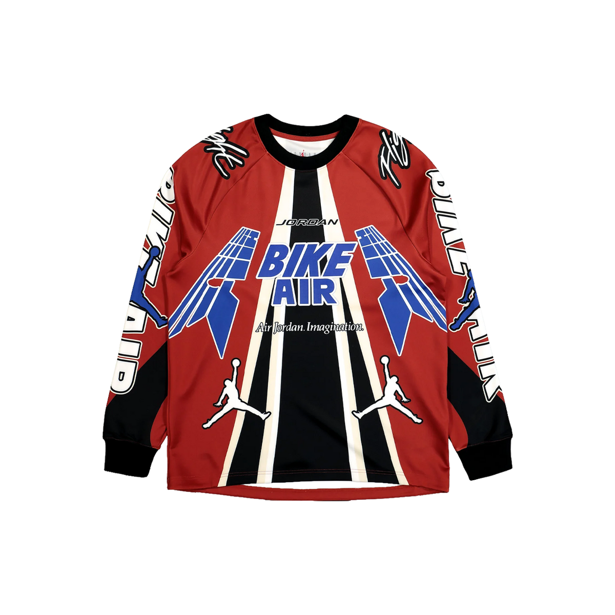 Jordan x Nigel Sylvester BMX-Trikot „Cinnabar Red Black“