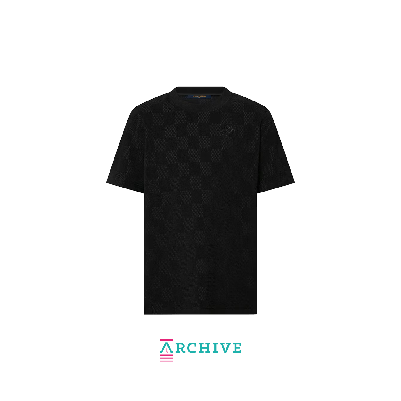 Louis Vuitton Damier French Terry Cotton T-Shirt 'Meteorite' - Size S (ARCHIVE)