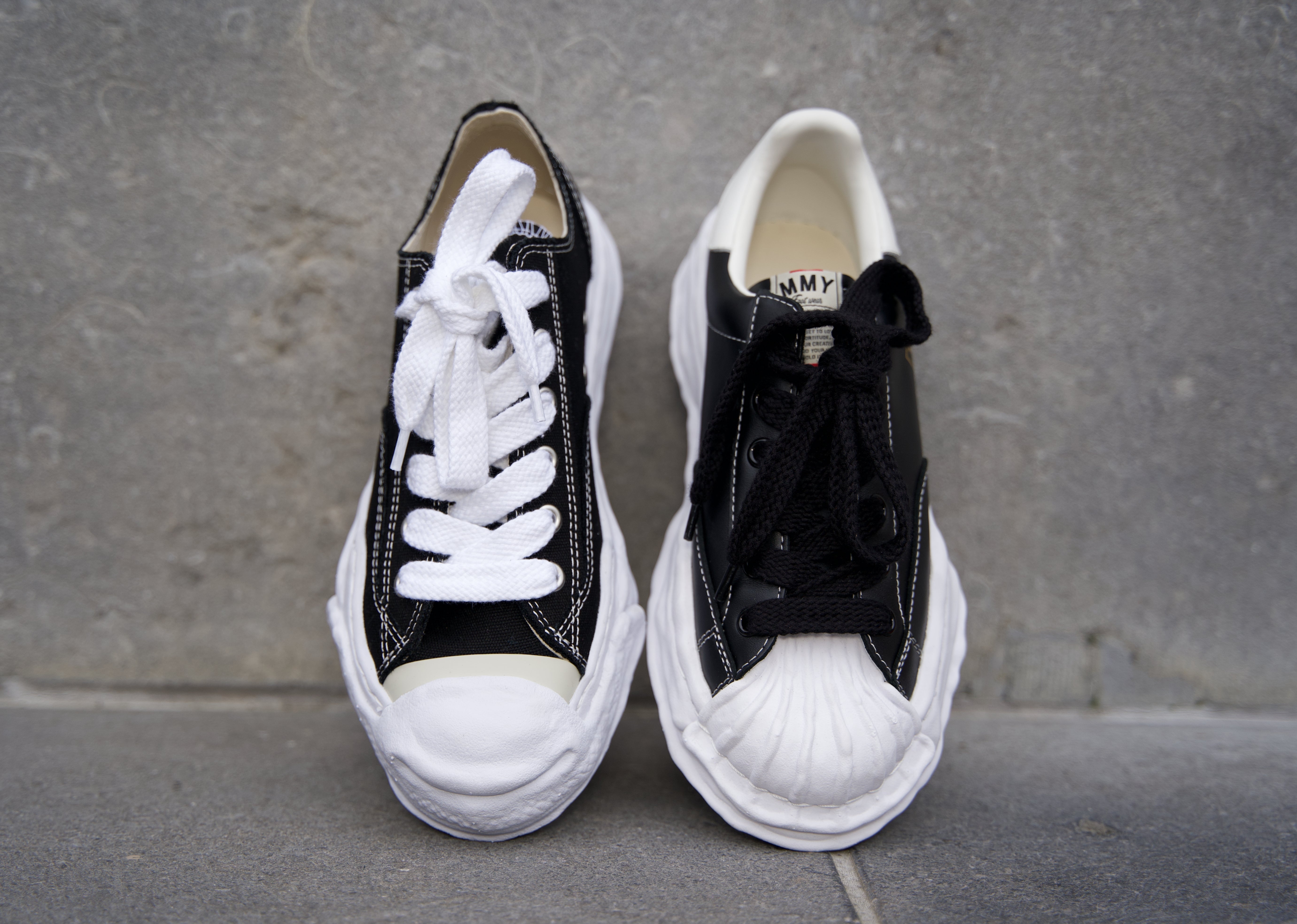Maison Mihara Yasuhiro Hank OG Sole Canvas Low 'Black'-9631945982282-The Attic