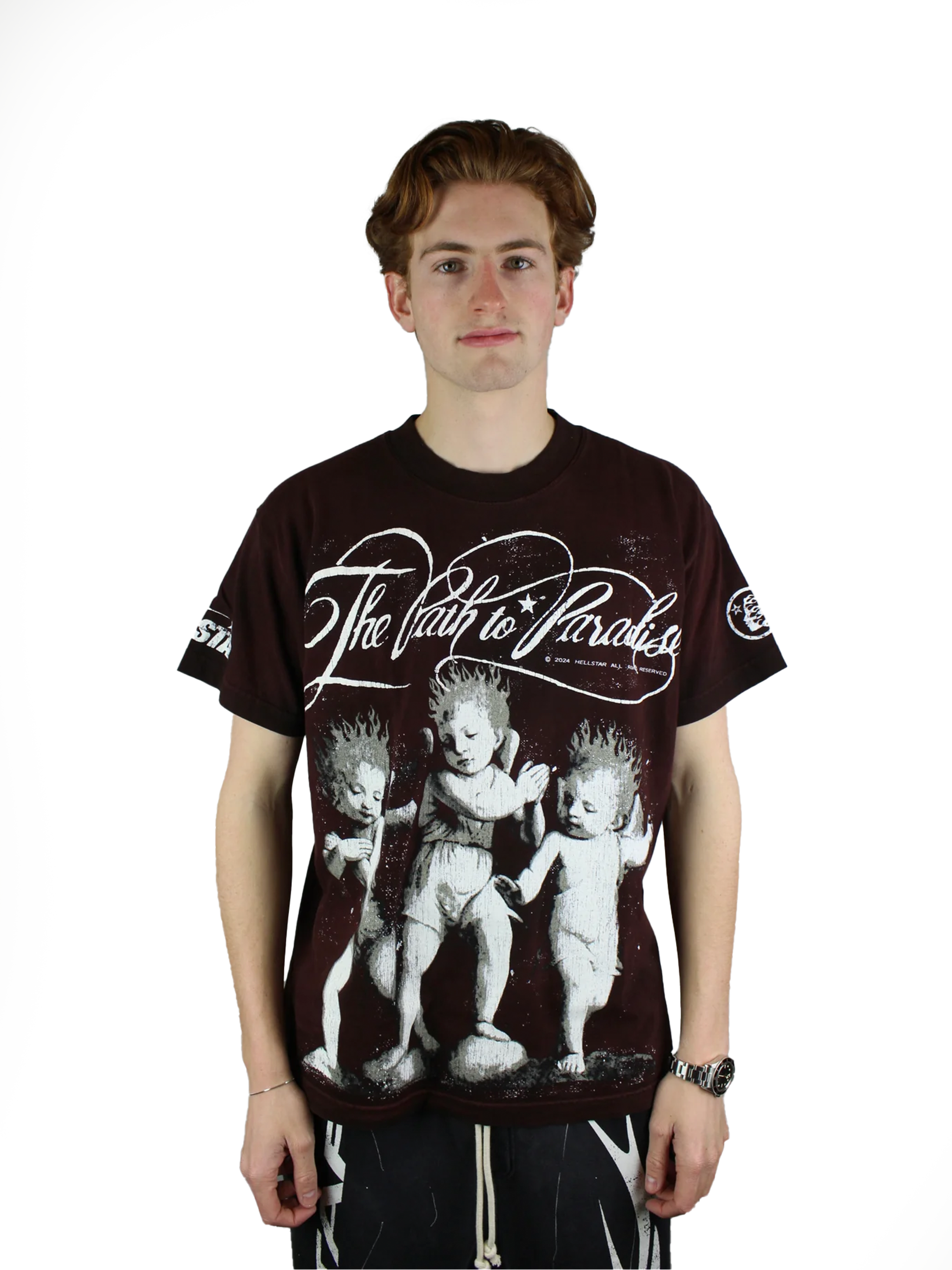 Hellstar 'Kids Path To Paradise' T-shirt 'Brown' (kopie)-10190189101386-The Attic