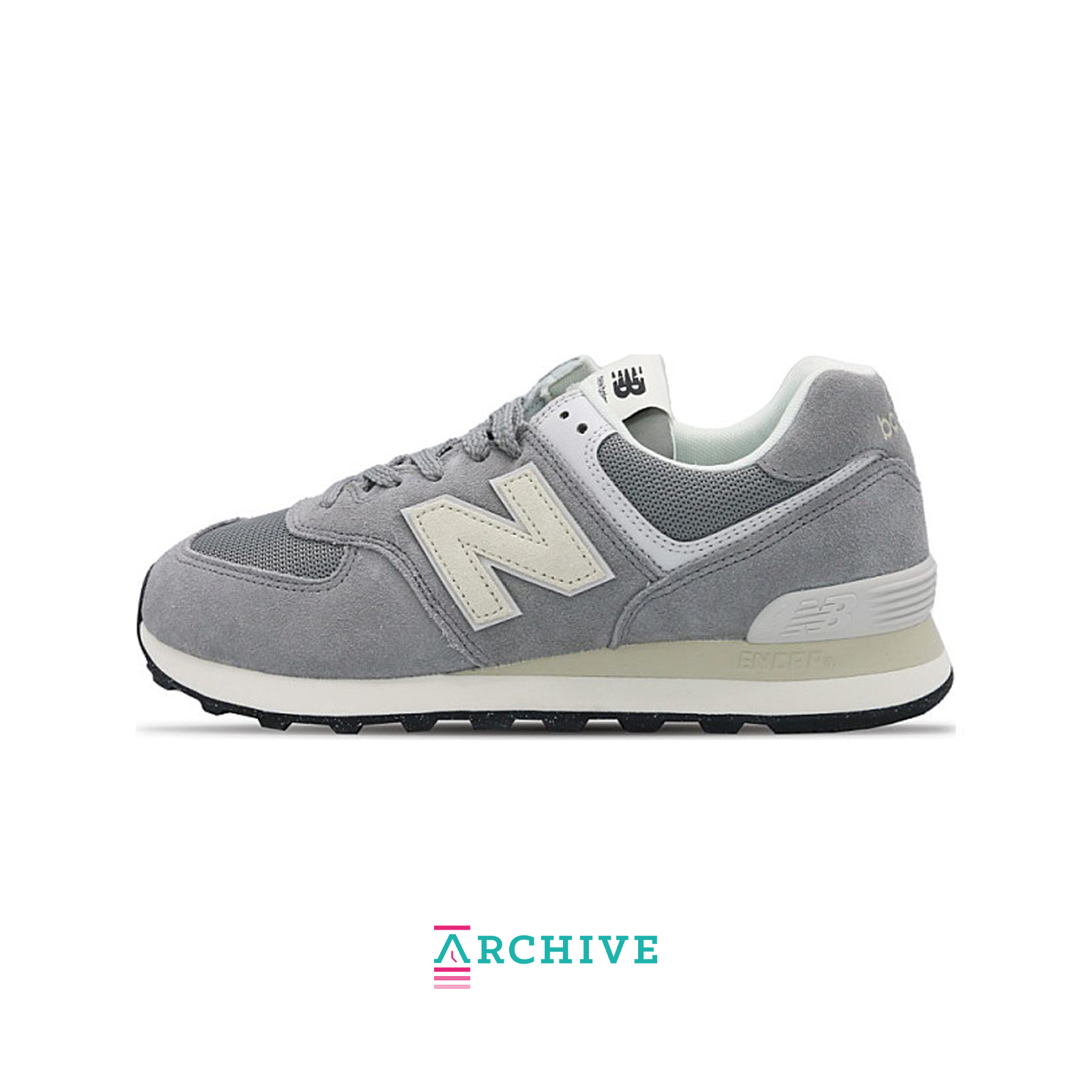 New Balance 574 'Grey White' - Size 46.5 (ARCHIVE)-10280150696266-The Attic
