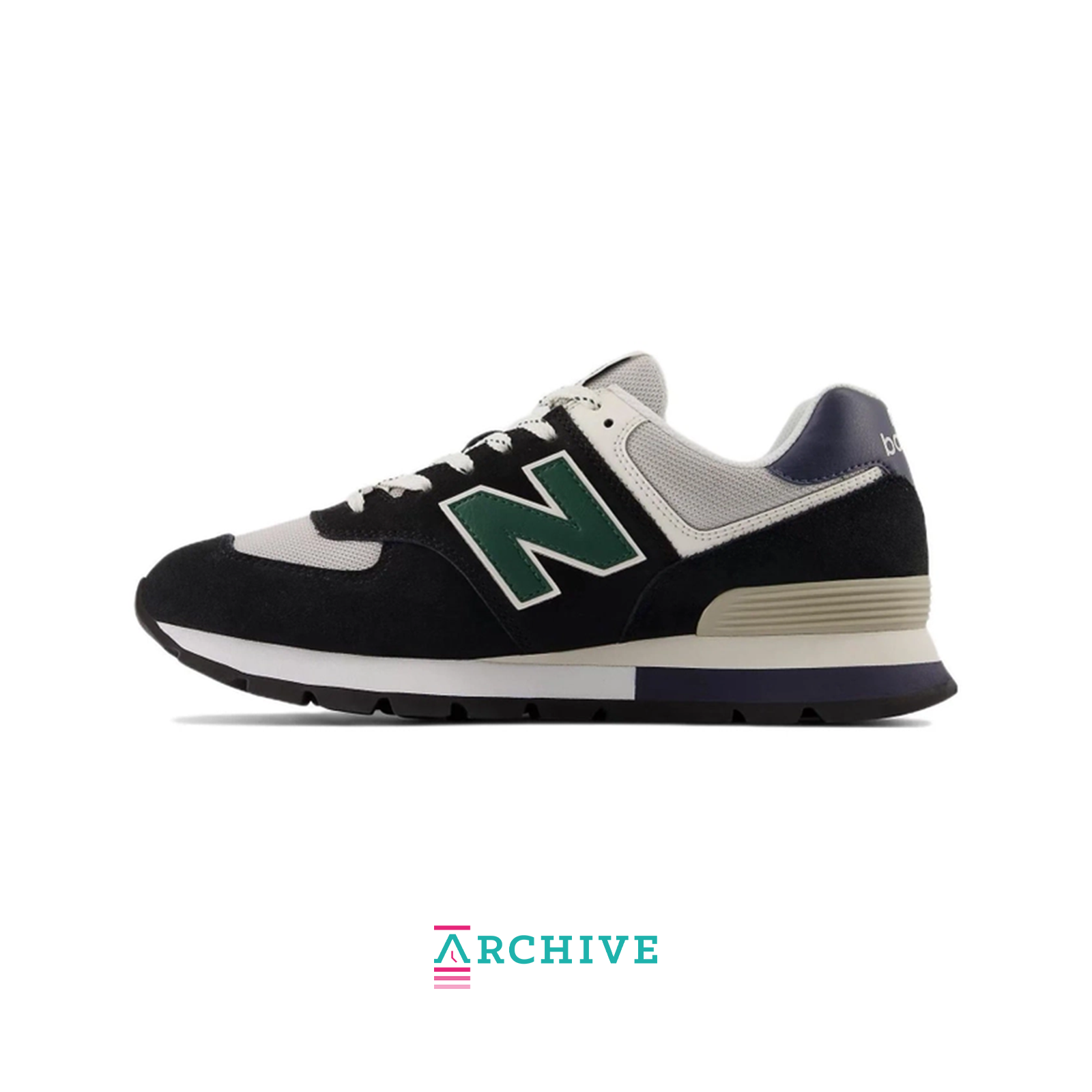 New Balance 574 'Rugged Black Green' - Size 39.5 (ARCHIVE)-8750046478666-The Attic