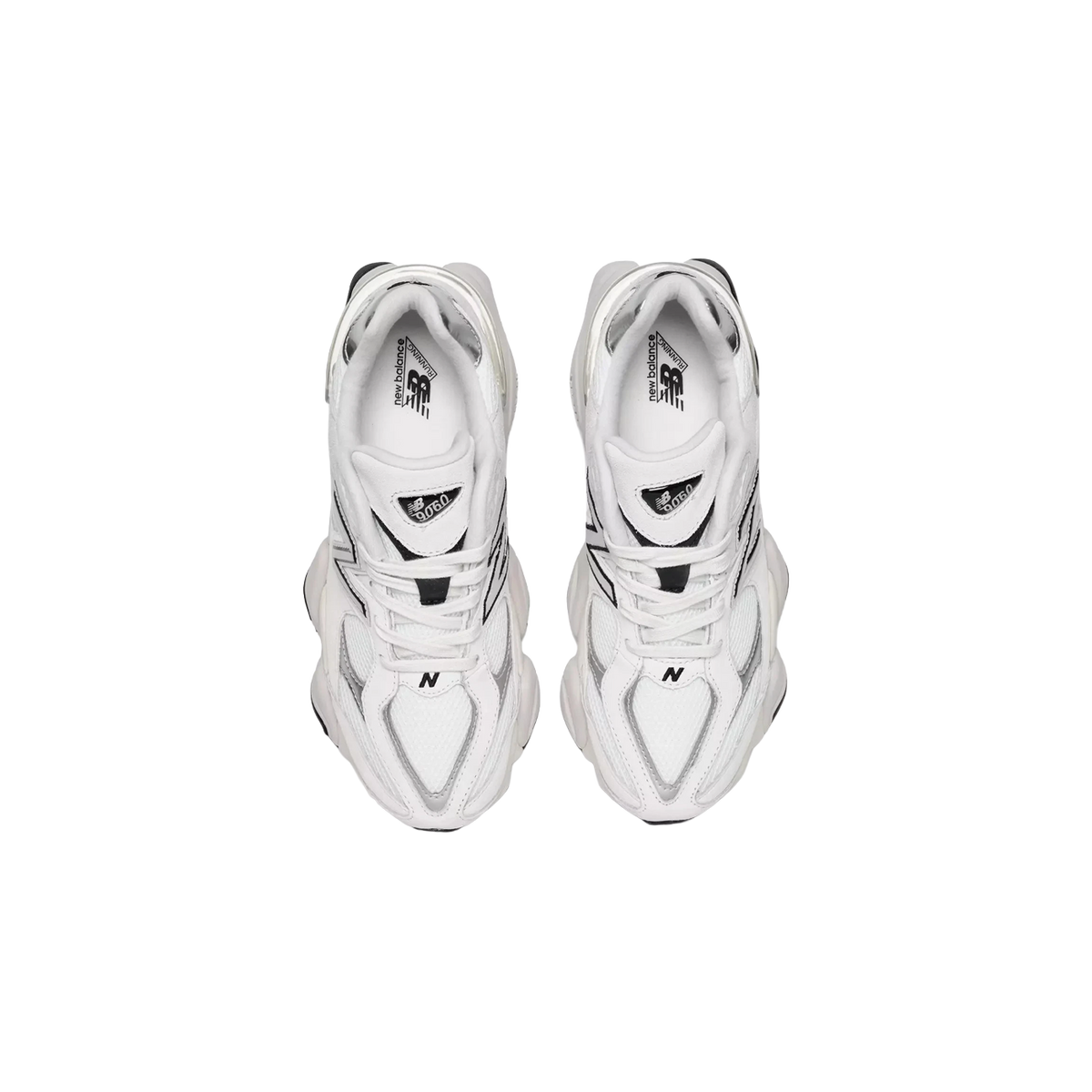 New Balance 9060 'White Black Metallic Silver' photo 5
