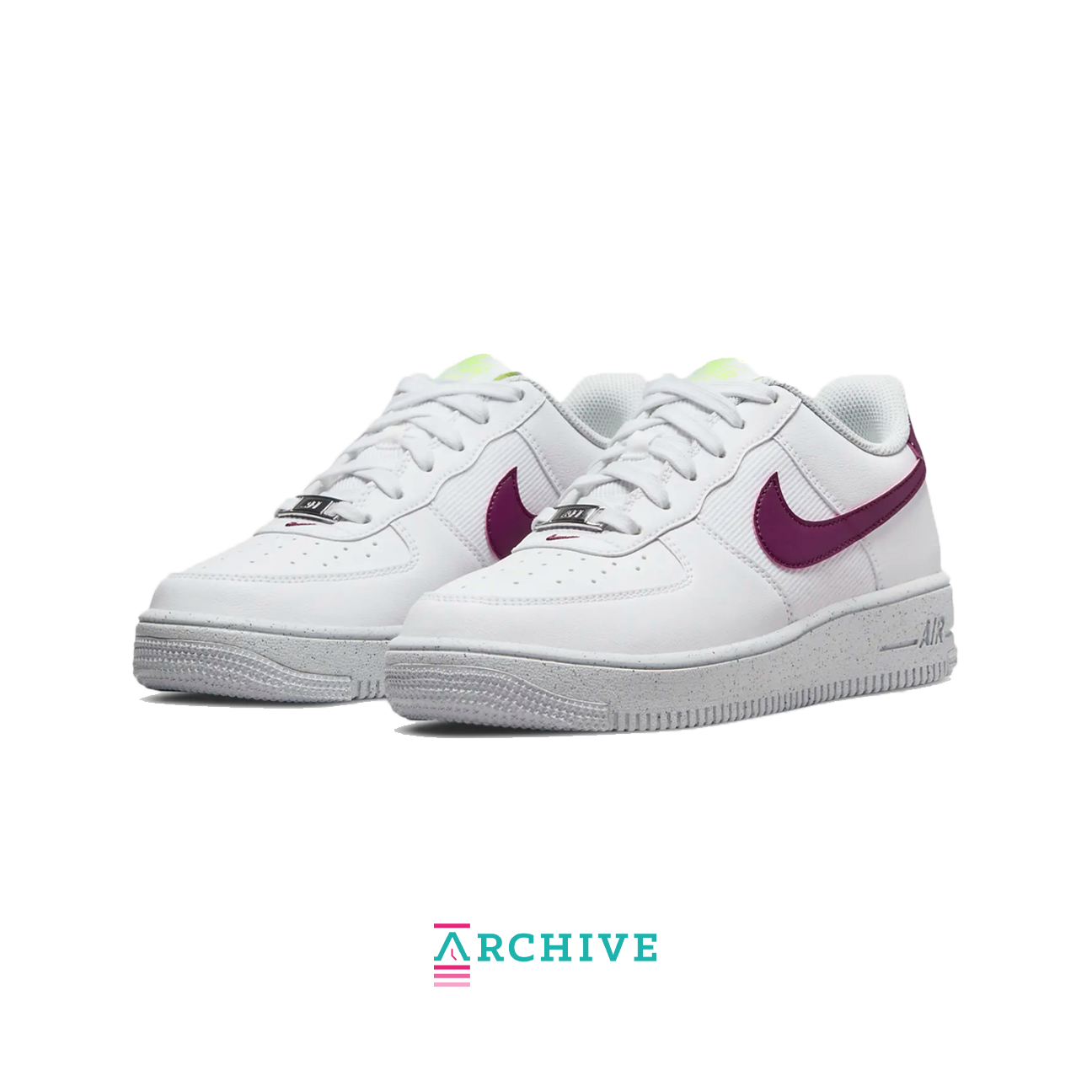 Nike Air Force 1 Crater Next Nature GS 'White Sangria'