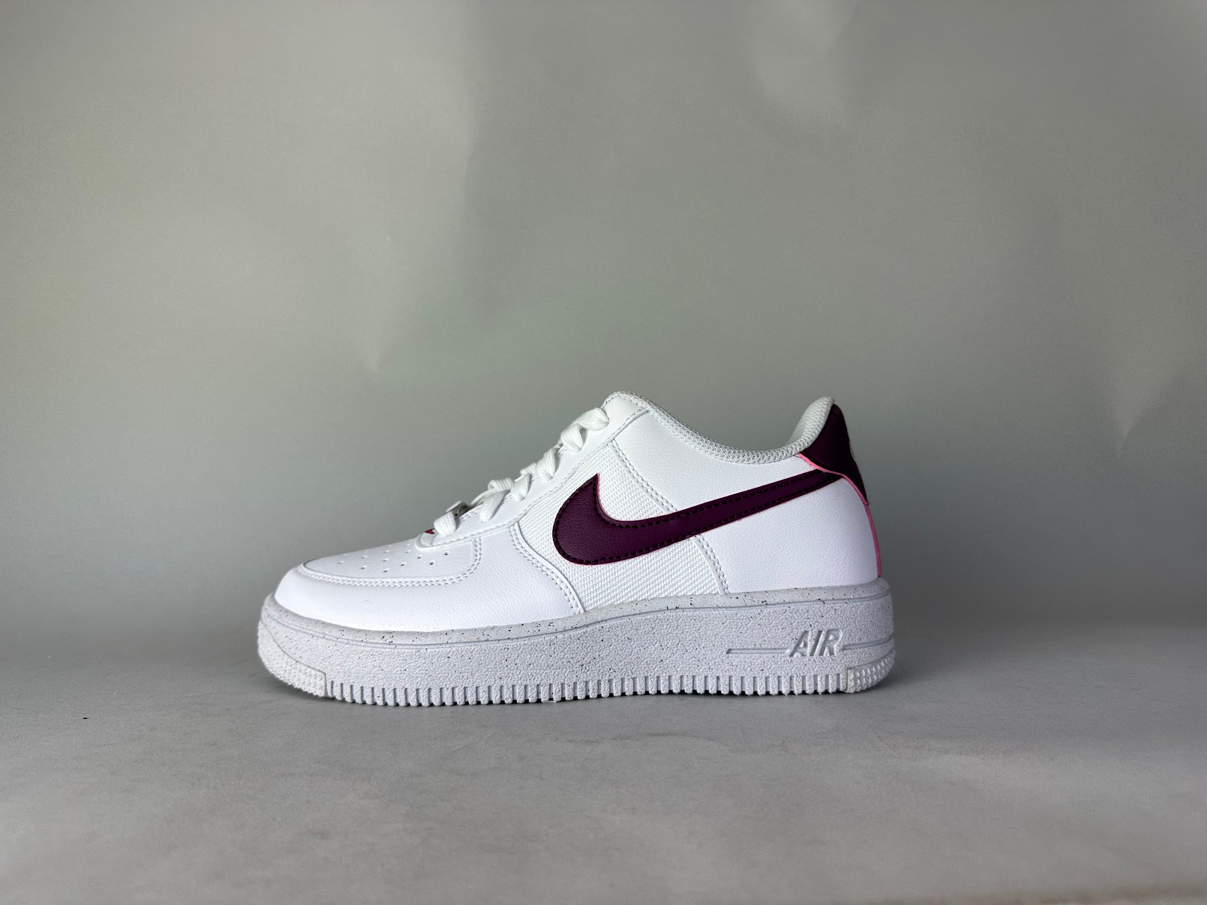Nike Air Force 1 Crater Next Nature GS 'White Sangria'