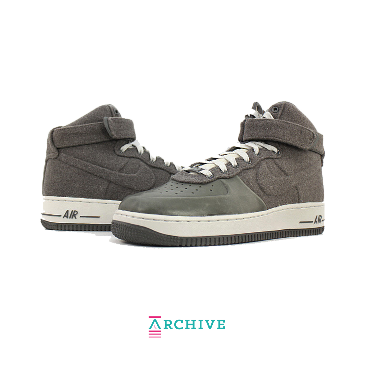 Nike Air Force 1 High VT Midnight Fog Wool' - Size 46 (ARCHIVE)