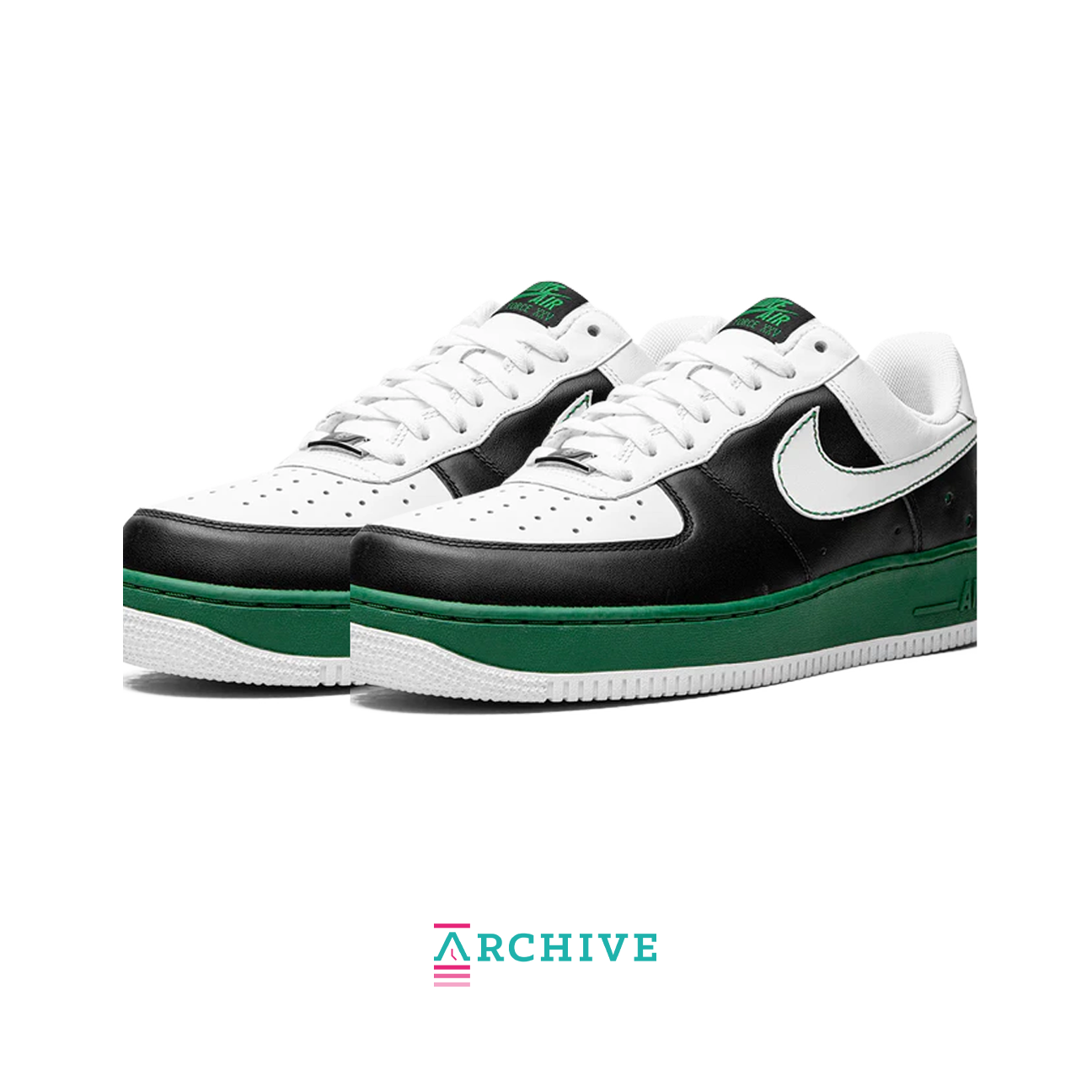 Nike Air Force 1 Low 'Black White Green' - Size 46 (ARCHIVE)