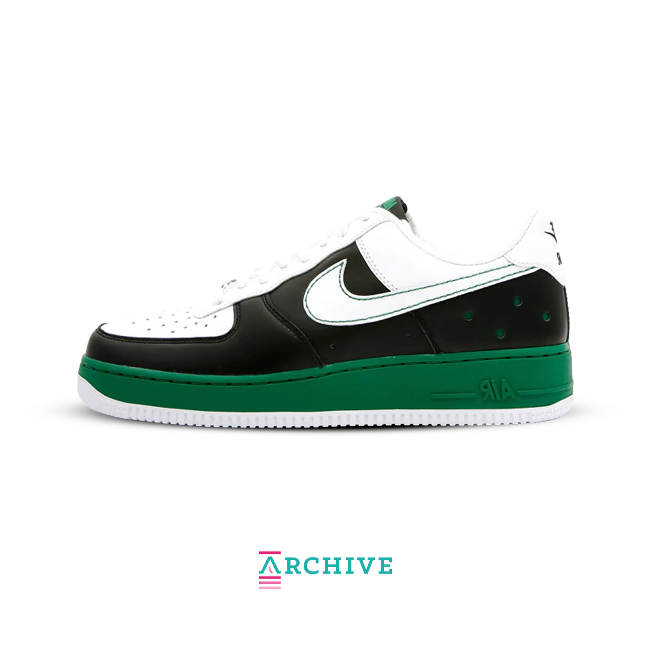 Nike Air Force 1 Low 'Black White Green' - Size 46 (ARCHIVE)