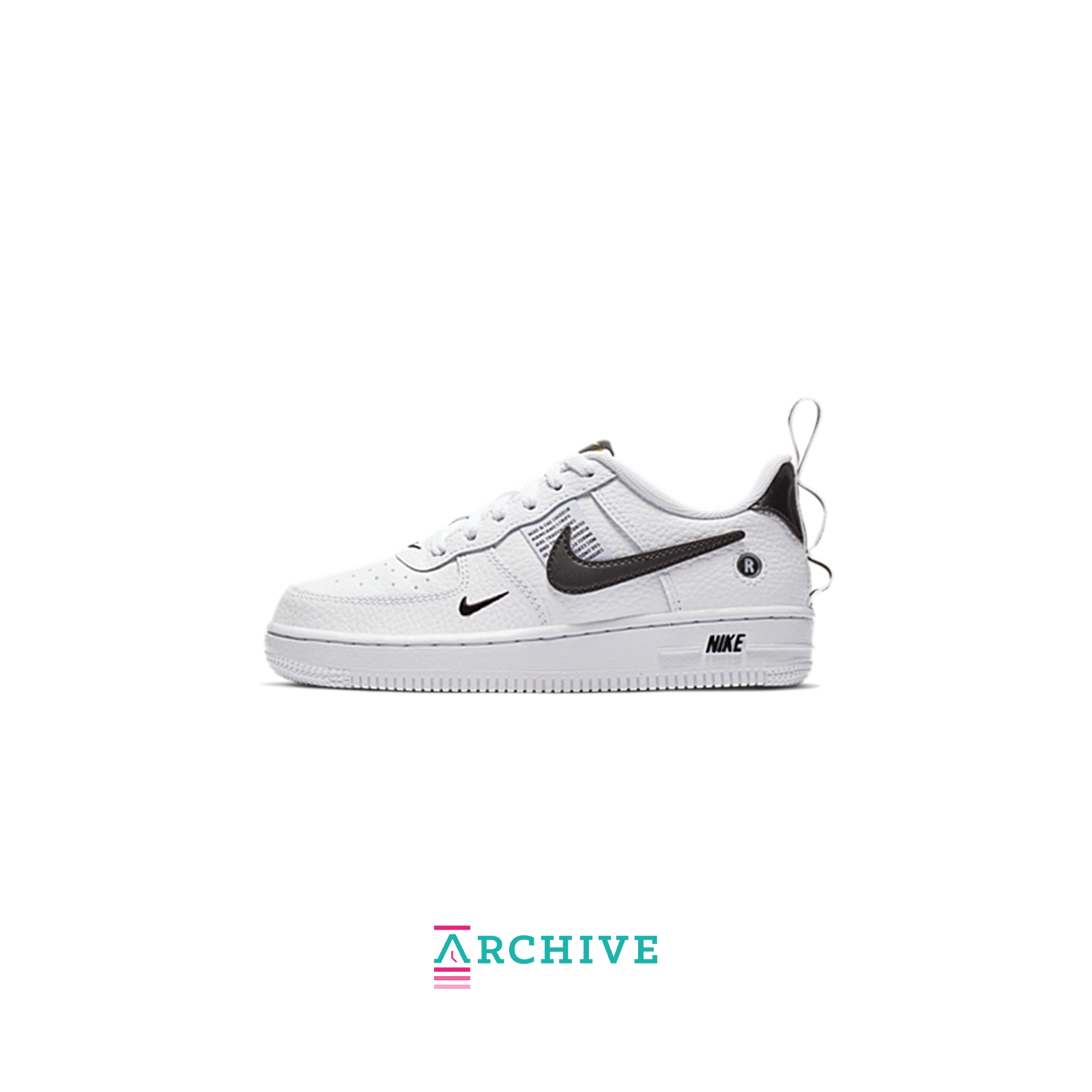 Nike Air Force 1 Low Utility White Black (PS) - Size 28.5 (ARCHIVE)-9376640008522-The Attic