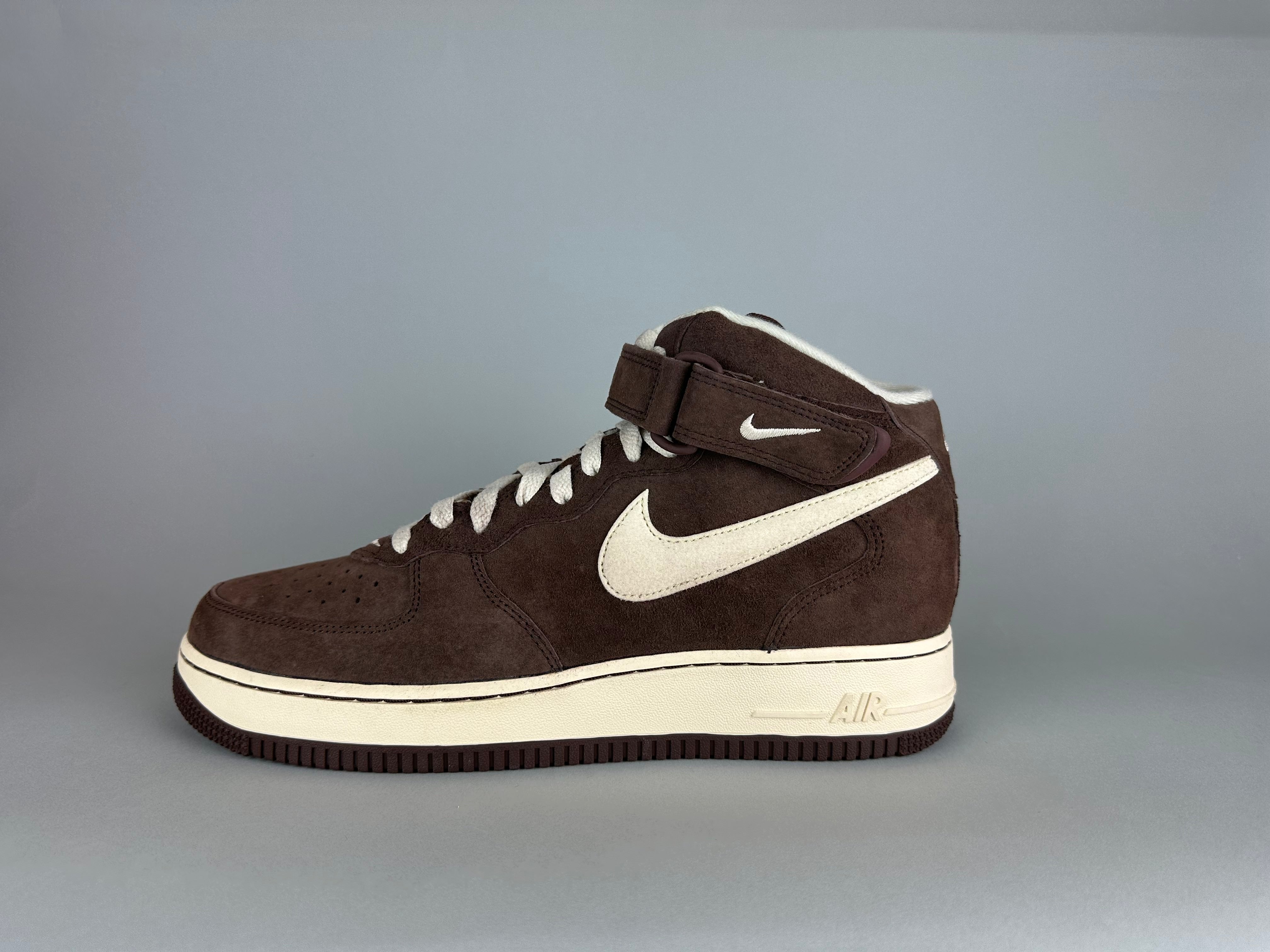 Nike Air Force 1 Mid 'Chokolade' - Størrelse 44.5 (ARKIV)